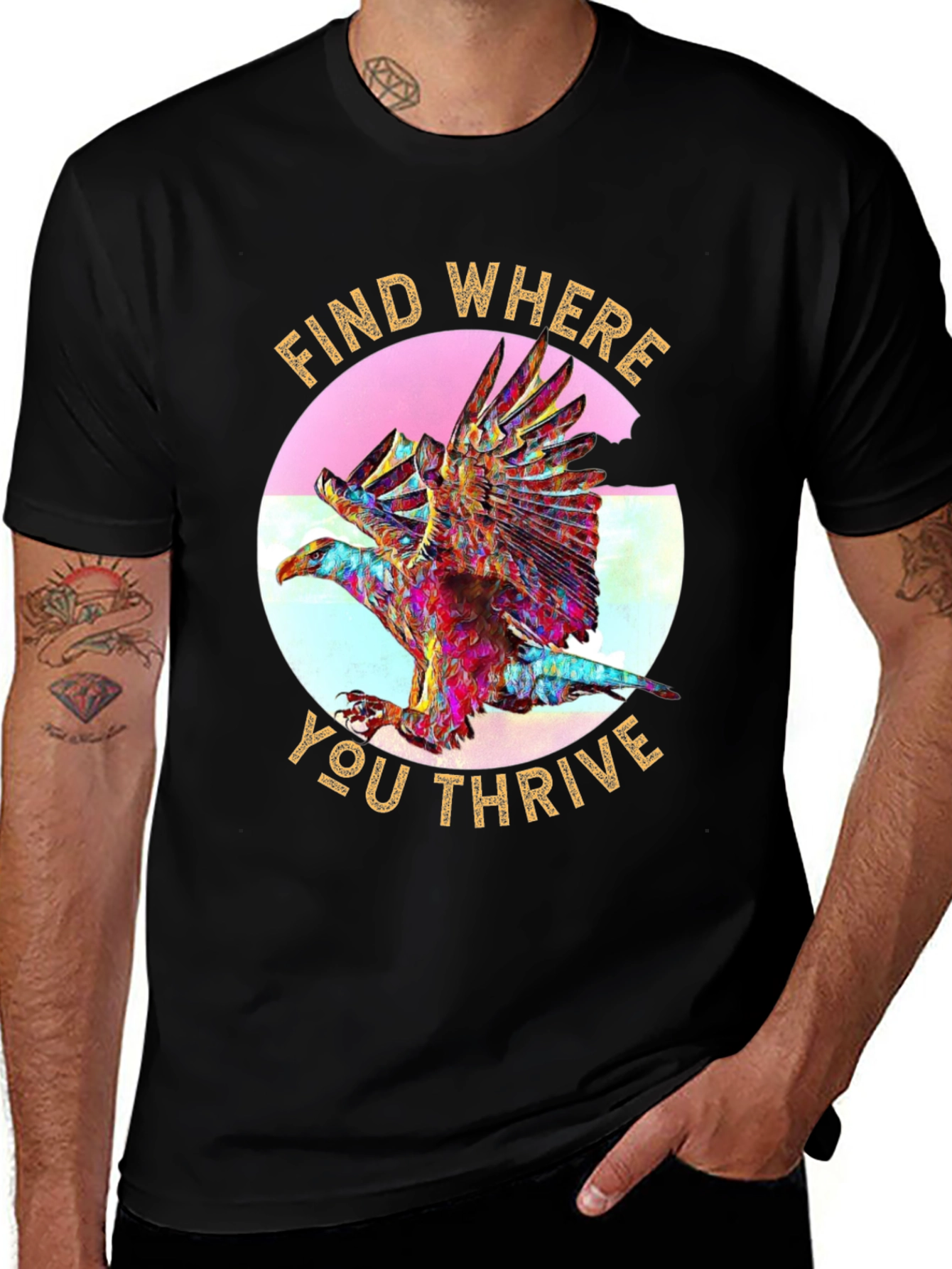 Variant 25 of Find Where You Thrive Eagle Graphic Tee