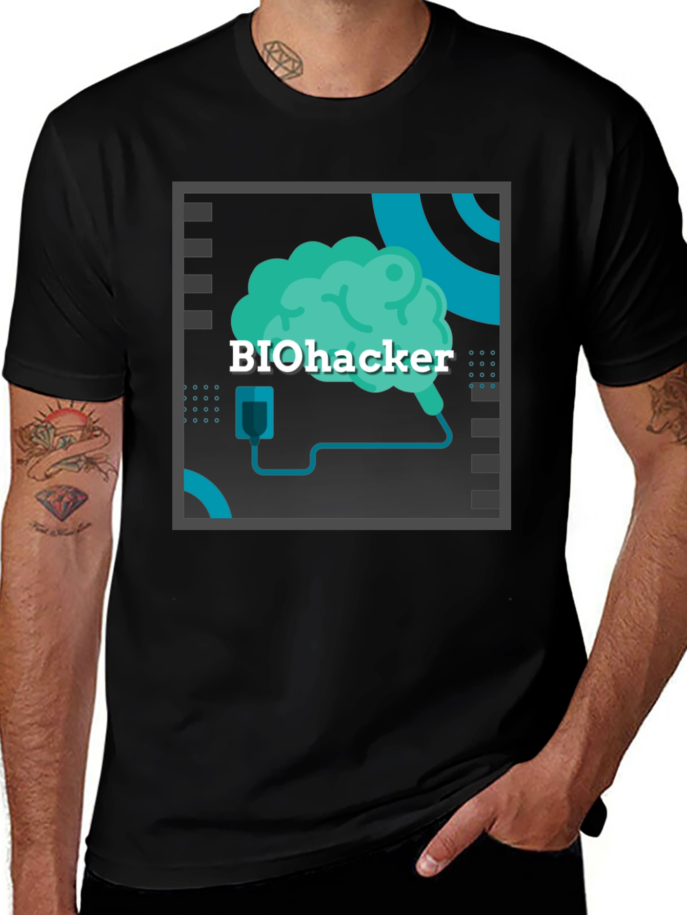 Variant 4 of Biohacker Brain T-Shirt - Tech Inspired Apparel