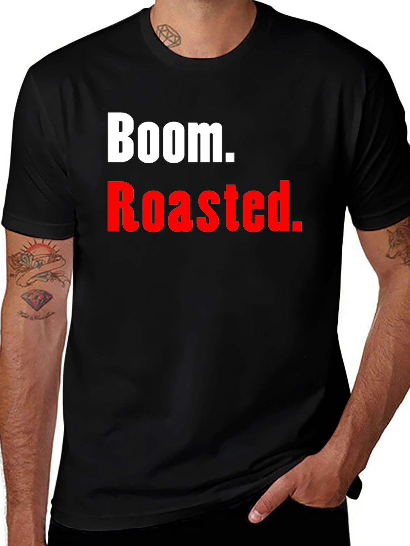 Variant 13 of Boom. Roasted. T-Shirt - Funny Novelty Tee