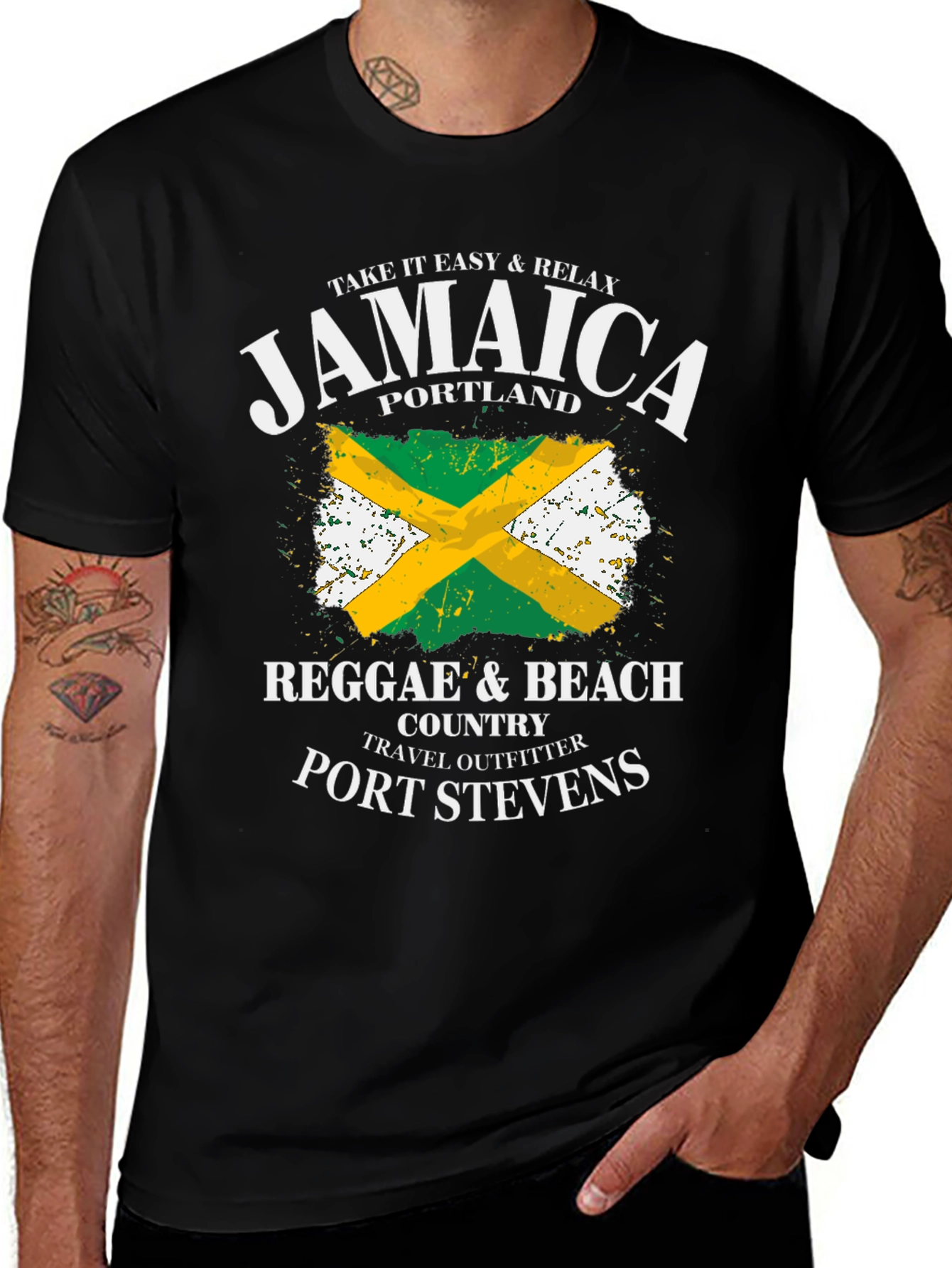 Jamaica Reggae Beach T-Shirt - Port Stevens Travel Outfitter