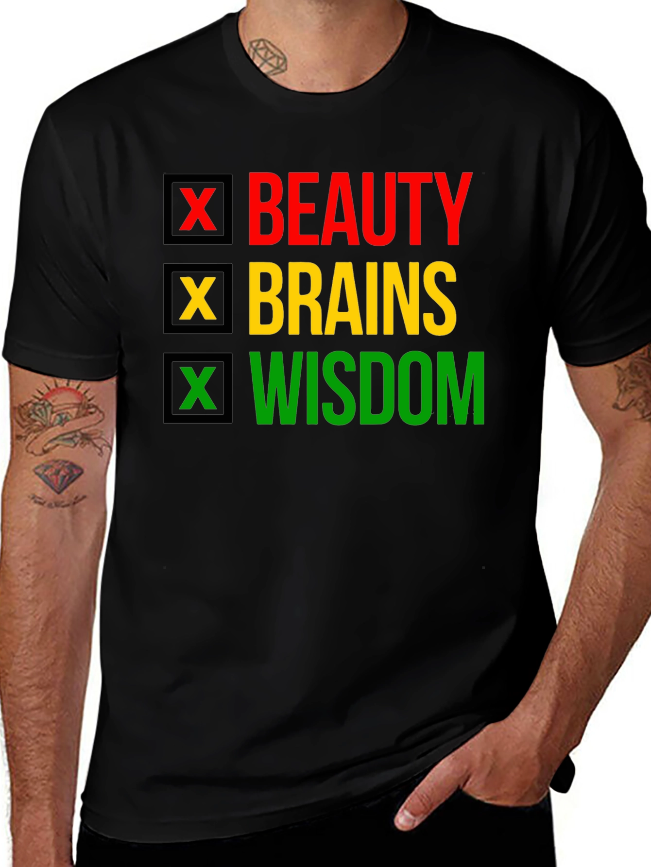 Variant 29 of Beauty Brains Wisdom T-Shirt