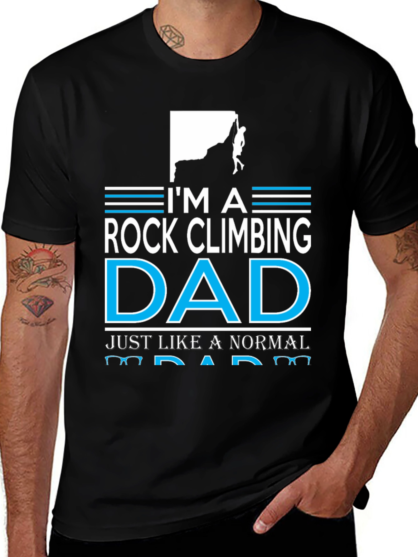 Variant 23 of Rock Climbing Dad T-Shirt - Novelty Graphic Tee