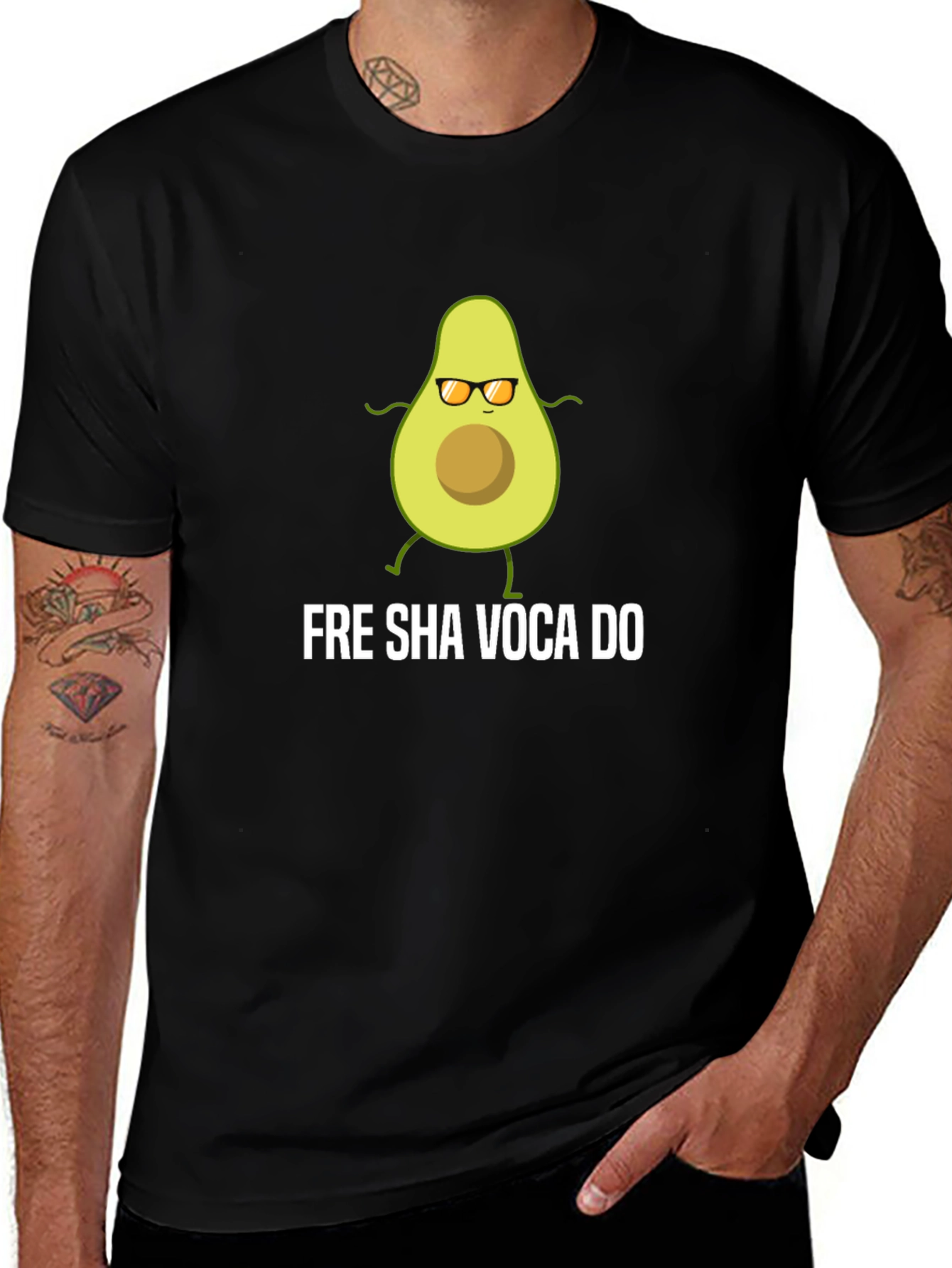 Variant 11 of Fre Sha Voca Do T-Shirt - Funny Avocado Tee