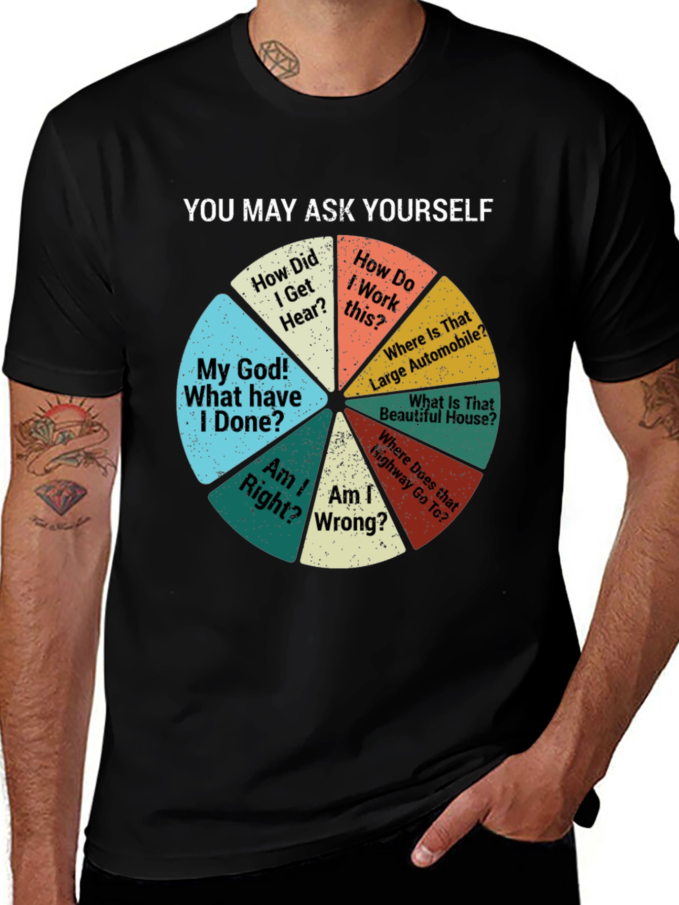 Variant 13 of Philosophical Pie Chart T-Shirt