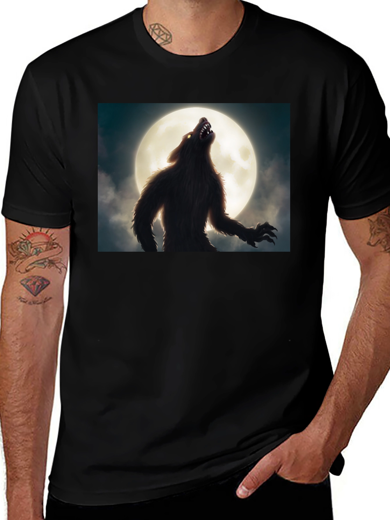 Variant 15 of Werewolf Moon Black T-Shirt