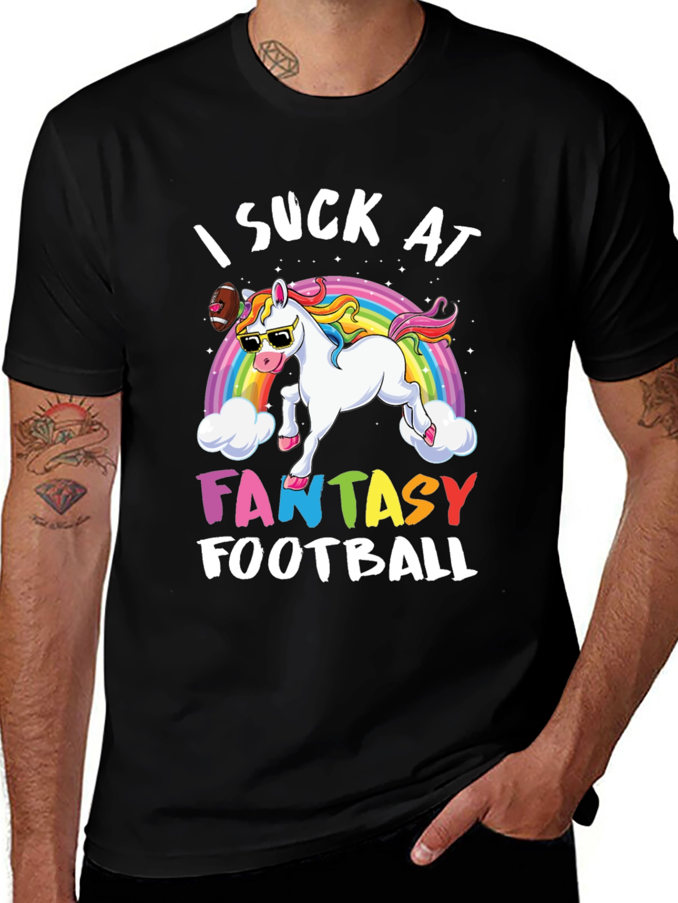 Variant 18 of Fantasy Football Unicorn T-Shirt