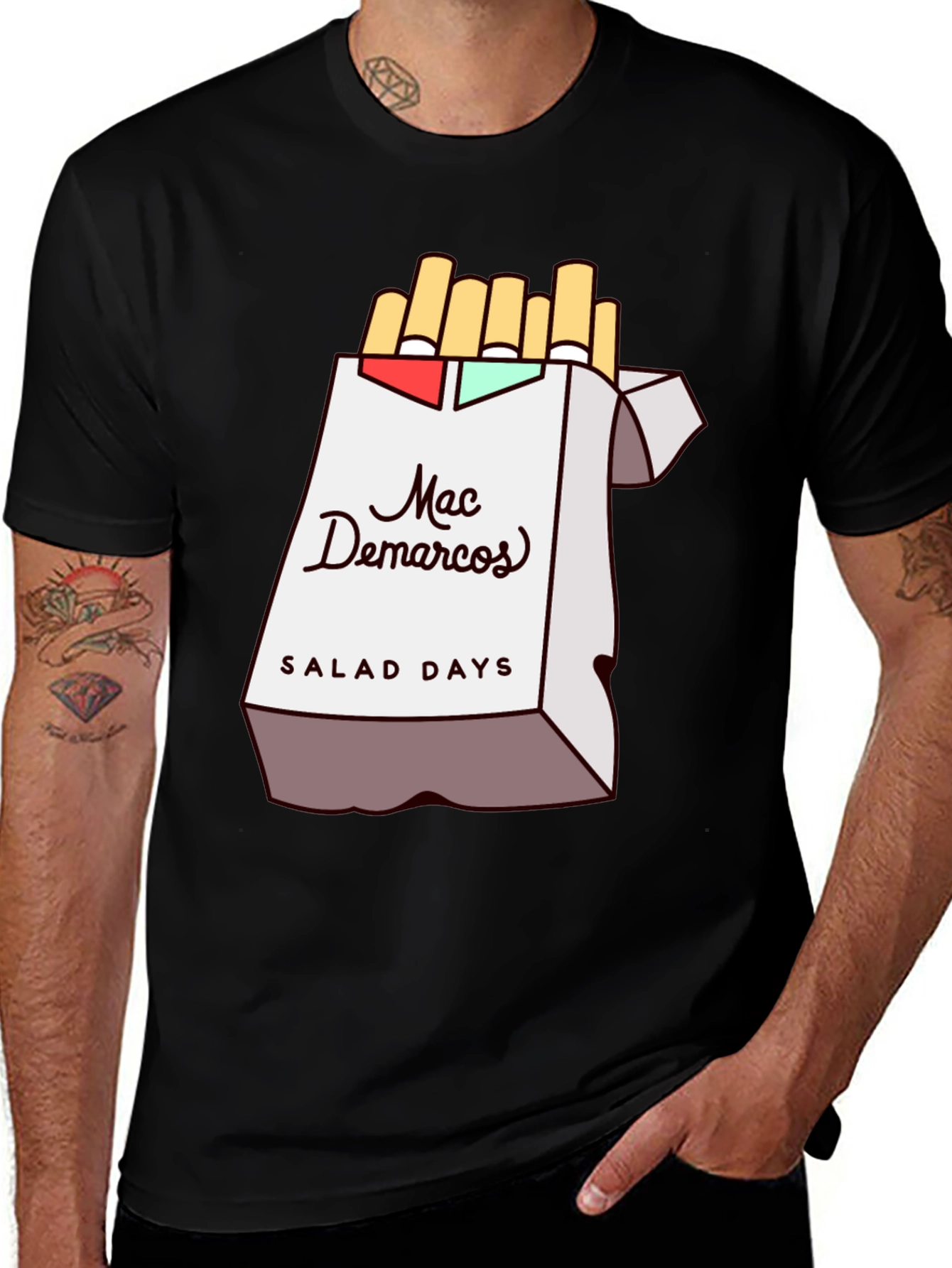 Mac Demarco Salad Days T-Shirt - Black Cotton Graphic Tee
