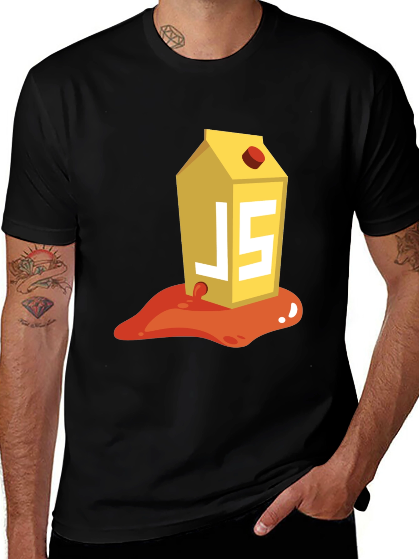 JS Juice Box T-Shirt - Coding Humor Tee