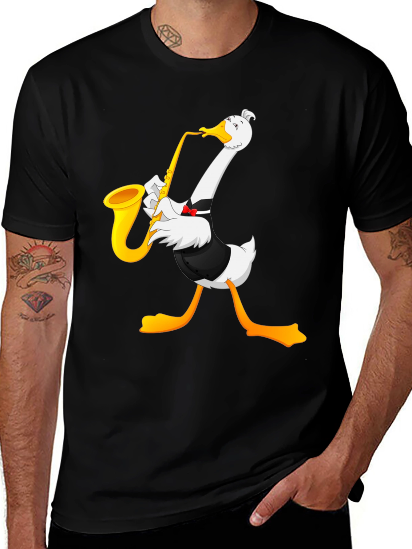 Variant 29 of Saxophone Goose Graphic T-Shirt
