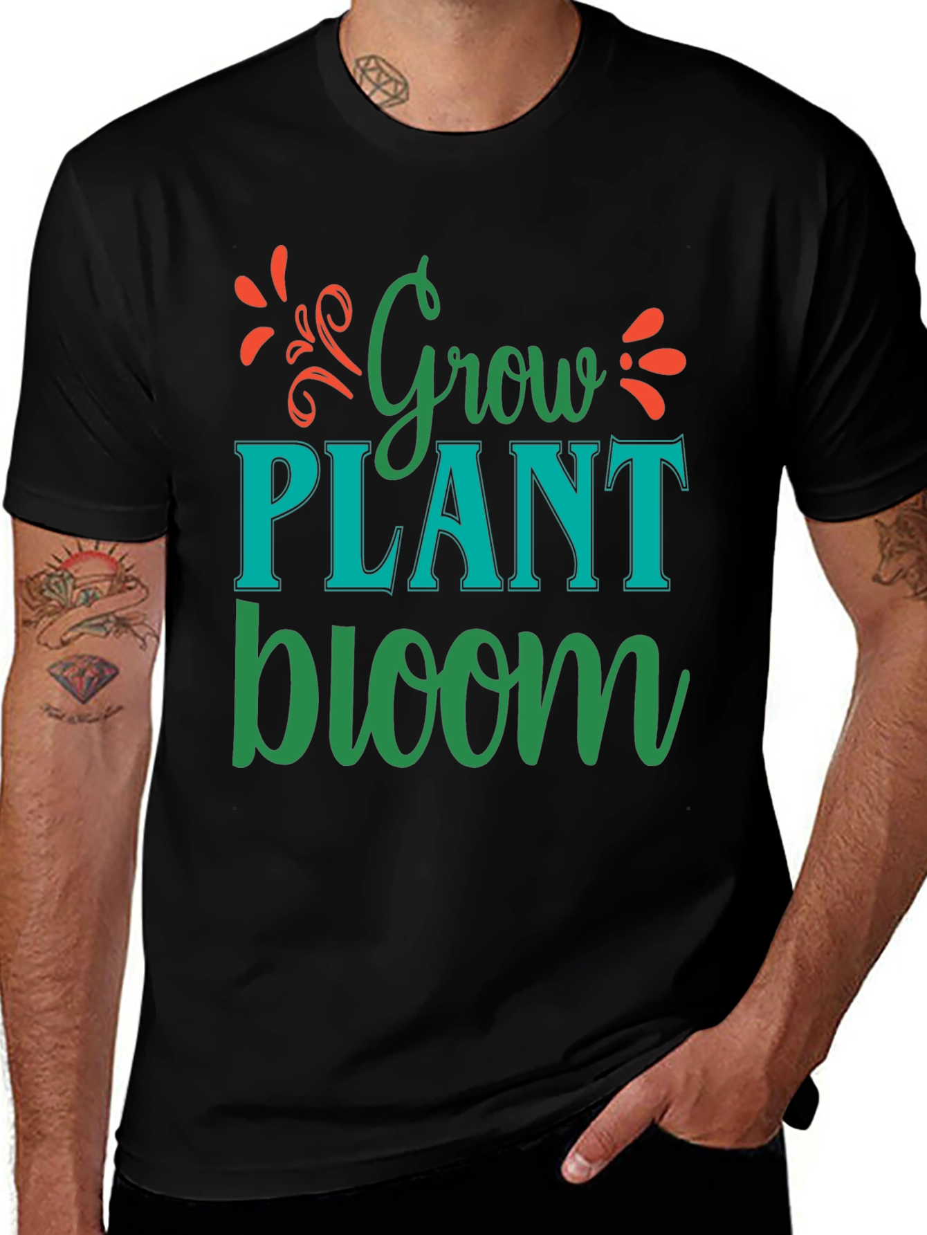 Grow Plant Bloom Graphic T-Shirt
