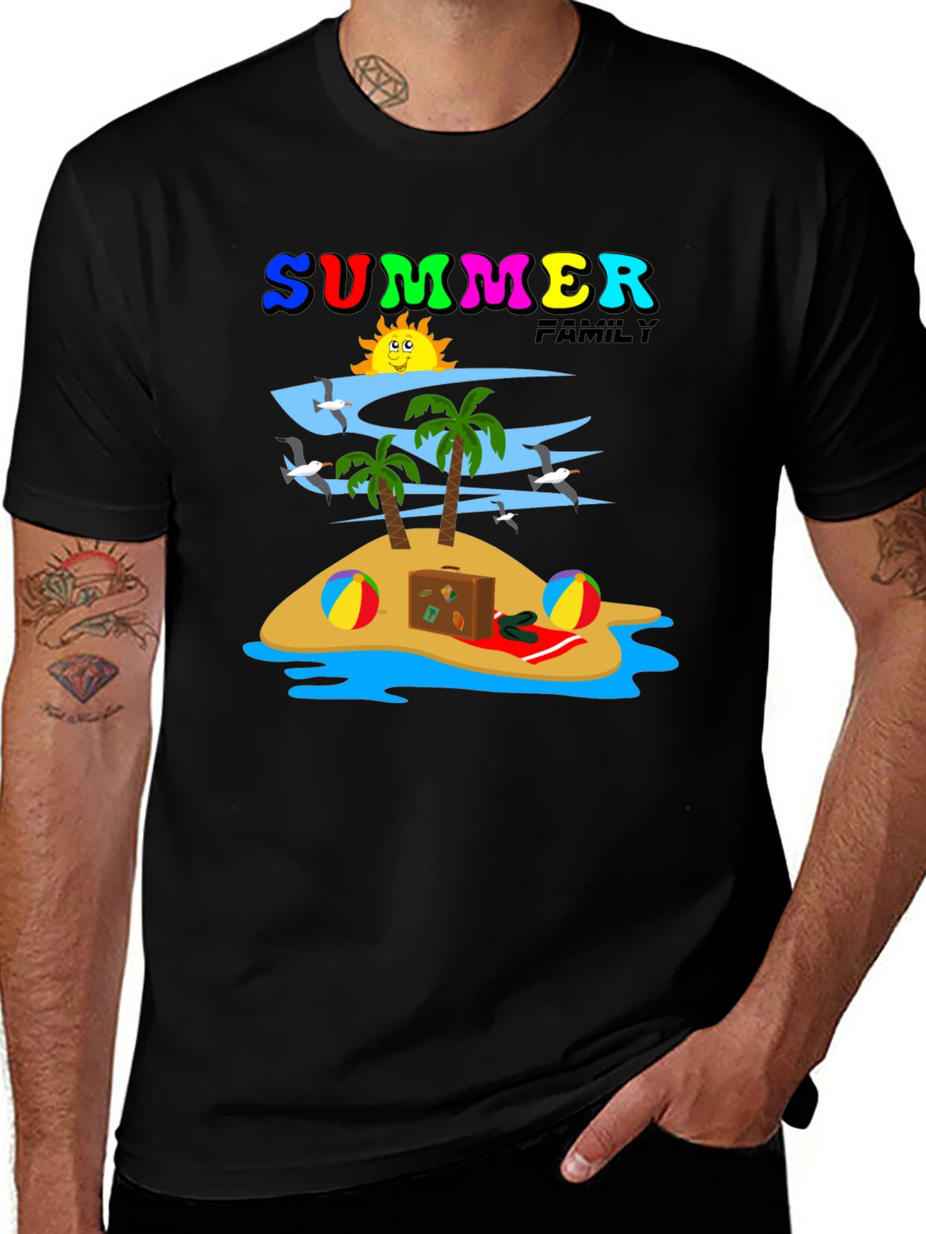 Variant 26 of Summer Family Vacation Island T-Shirt
