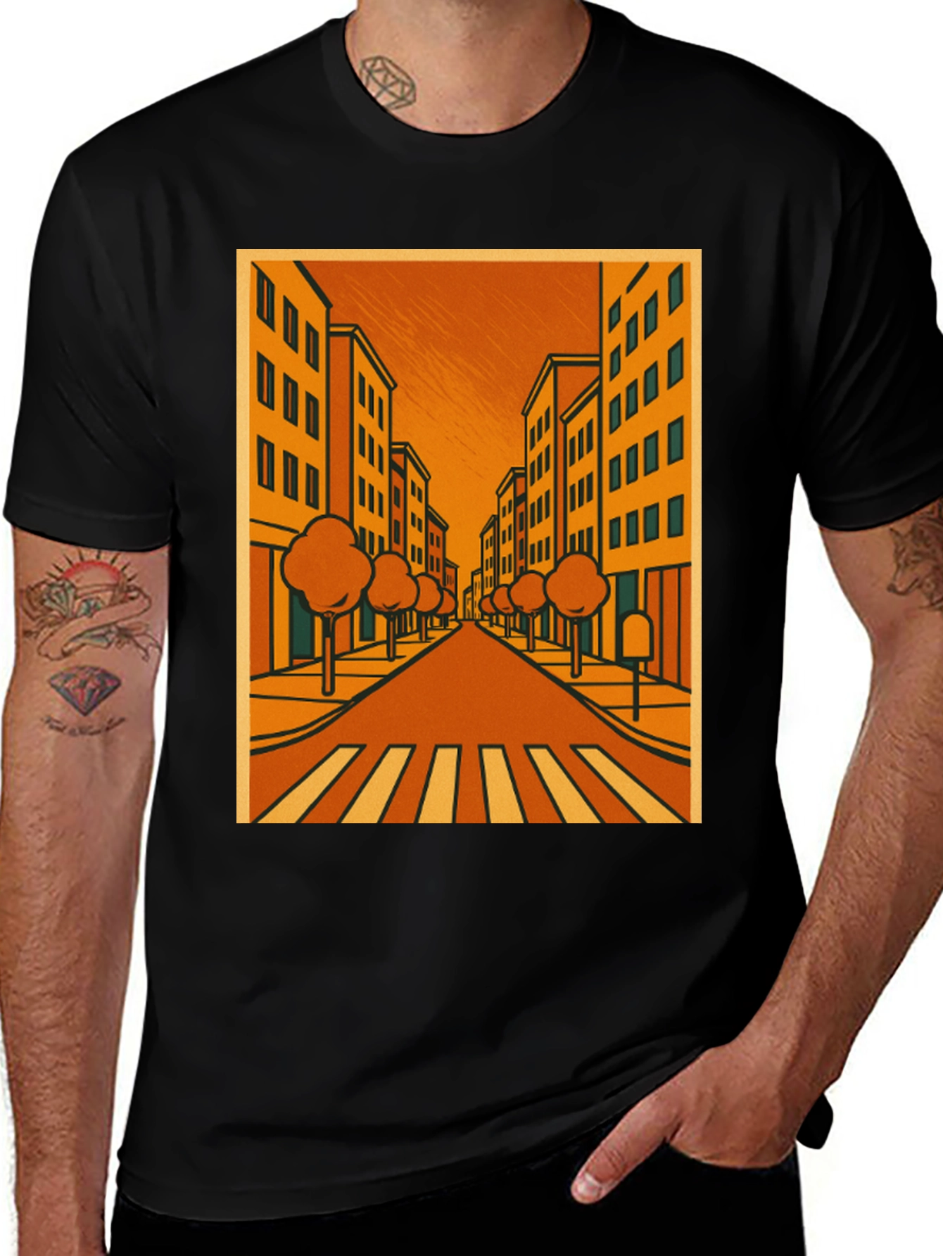 Variant 26 of City Street Graphic T-Shirt