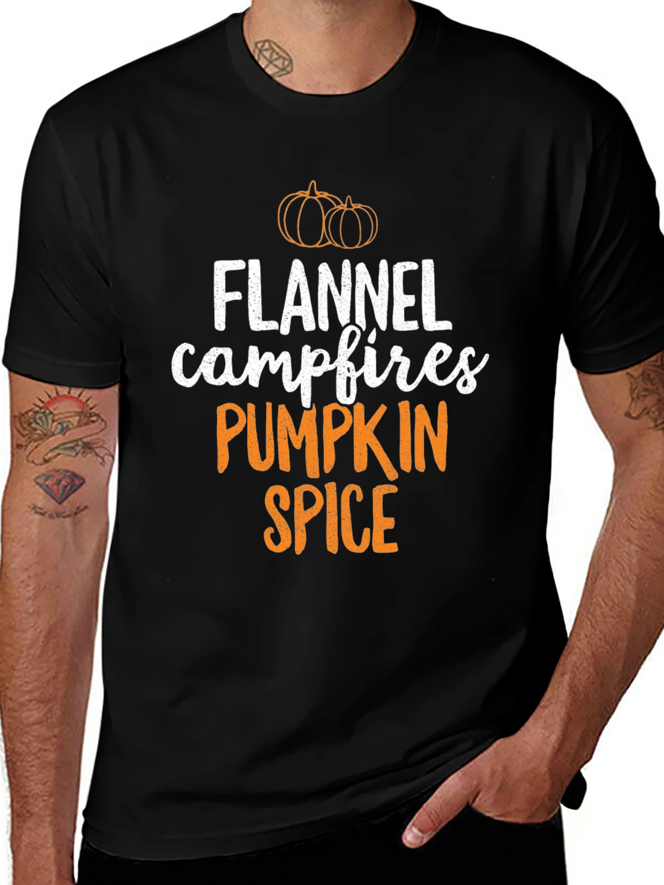 Variant 7 of Flannel Campfires Pumpkin Spice T-Shirt