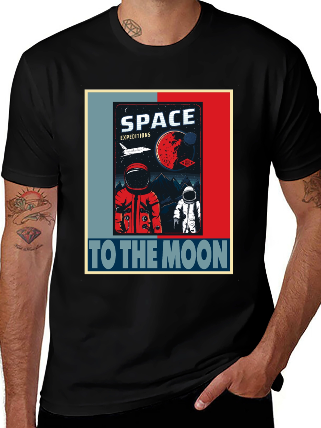 Variant 15 of Space Expedition T-Shirt - To The Moon!