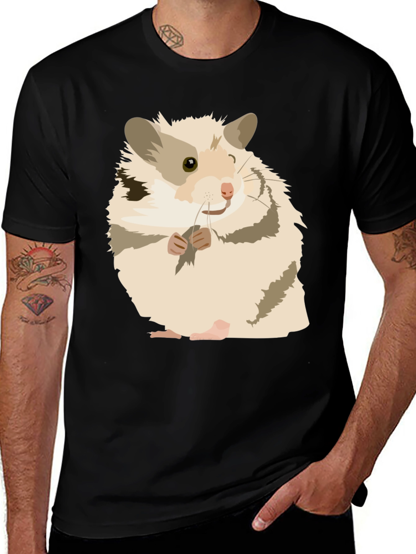 Variant 28 of Hamster Graphic Tee - Cute Pet Lover Shirt