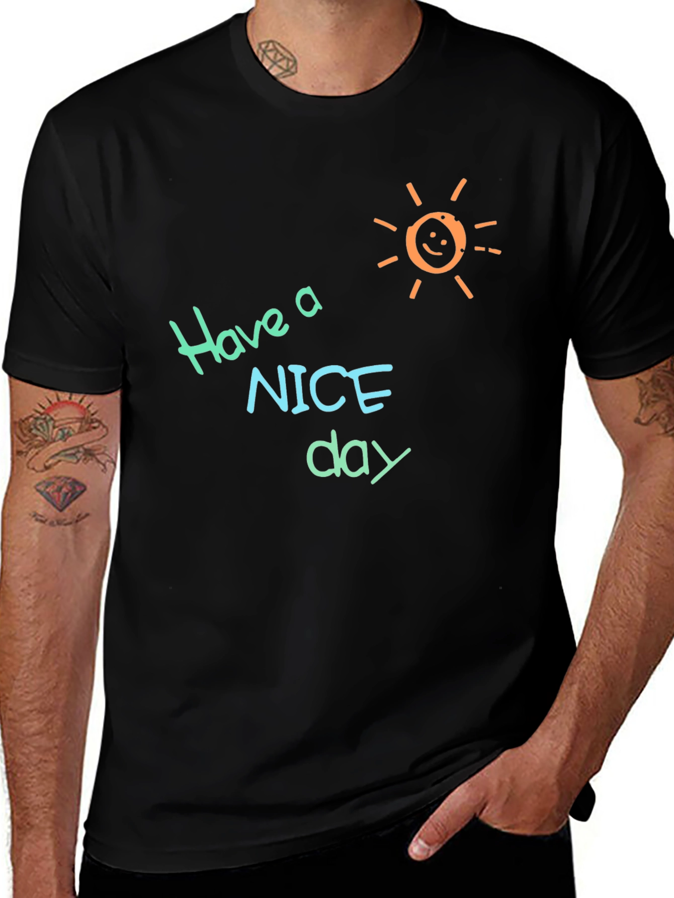 Variant 14 of Have A Nice Day Graphic T-Shirt