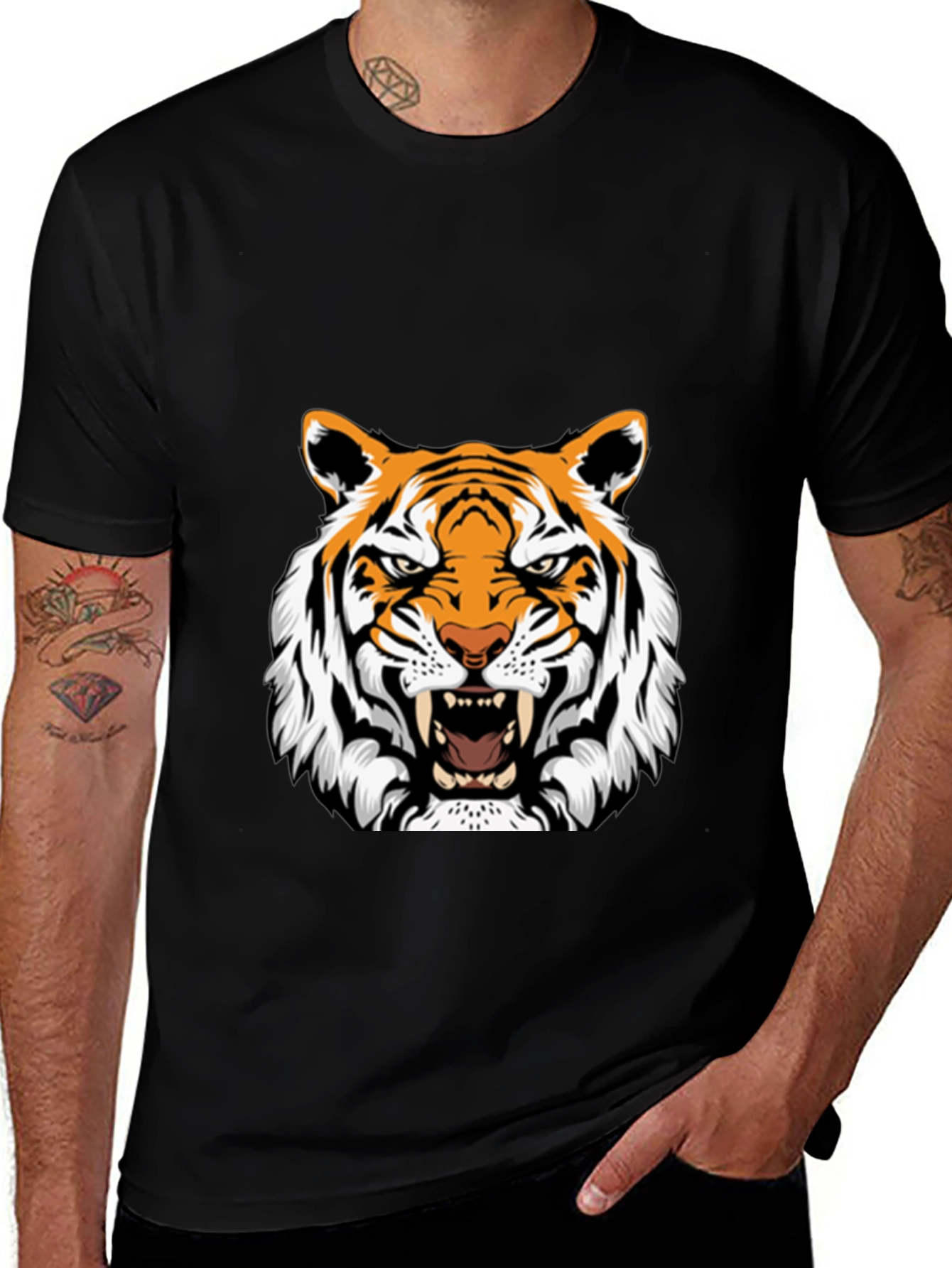 Variant 28 of Bold Tiger Graphic Tee - Fierce & Stylish