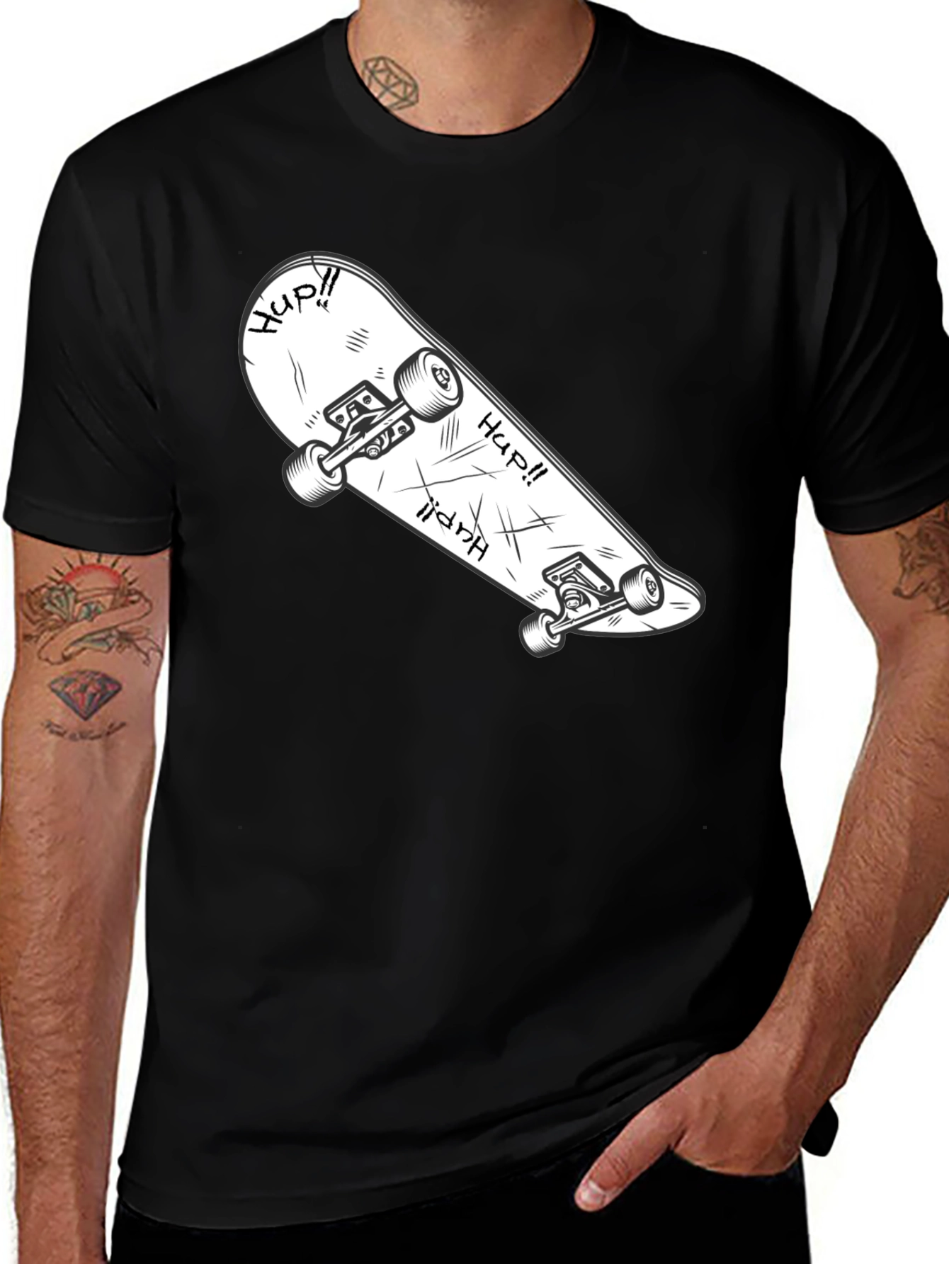 Variant 16 of Skateboard Graphic T-Shirt - Cool & Casual