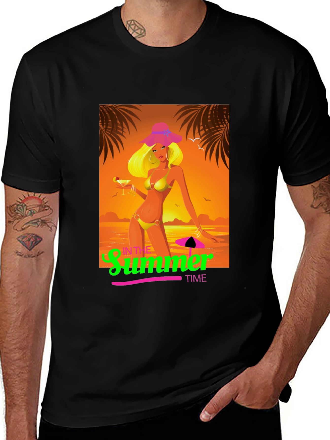 Variant 4 of Summer Time Graphic Tee - Vacation Vibes
