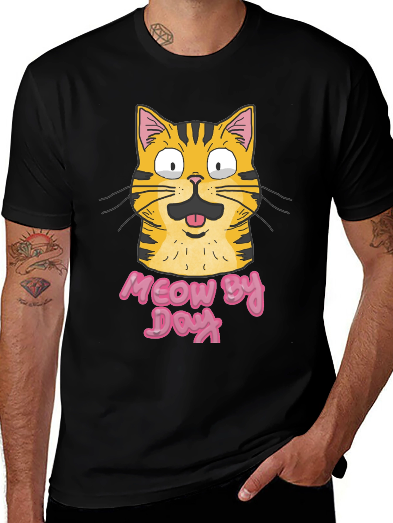 Variant 6 of Meow By Day Graphic T-Shirt