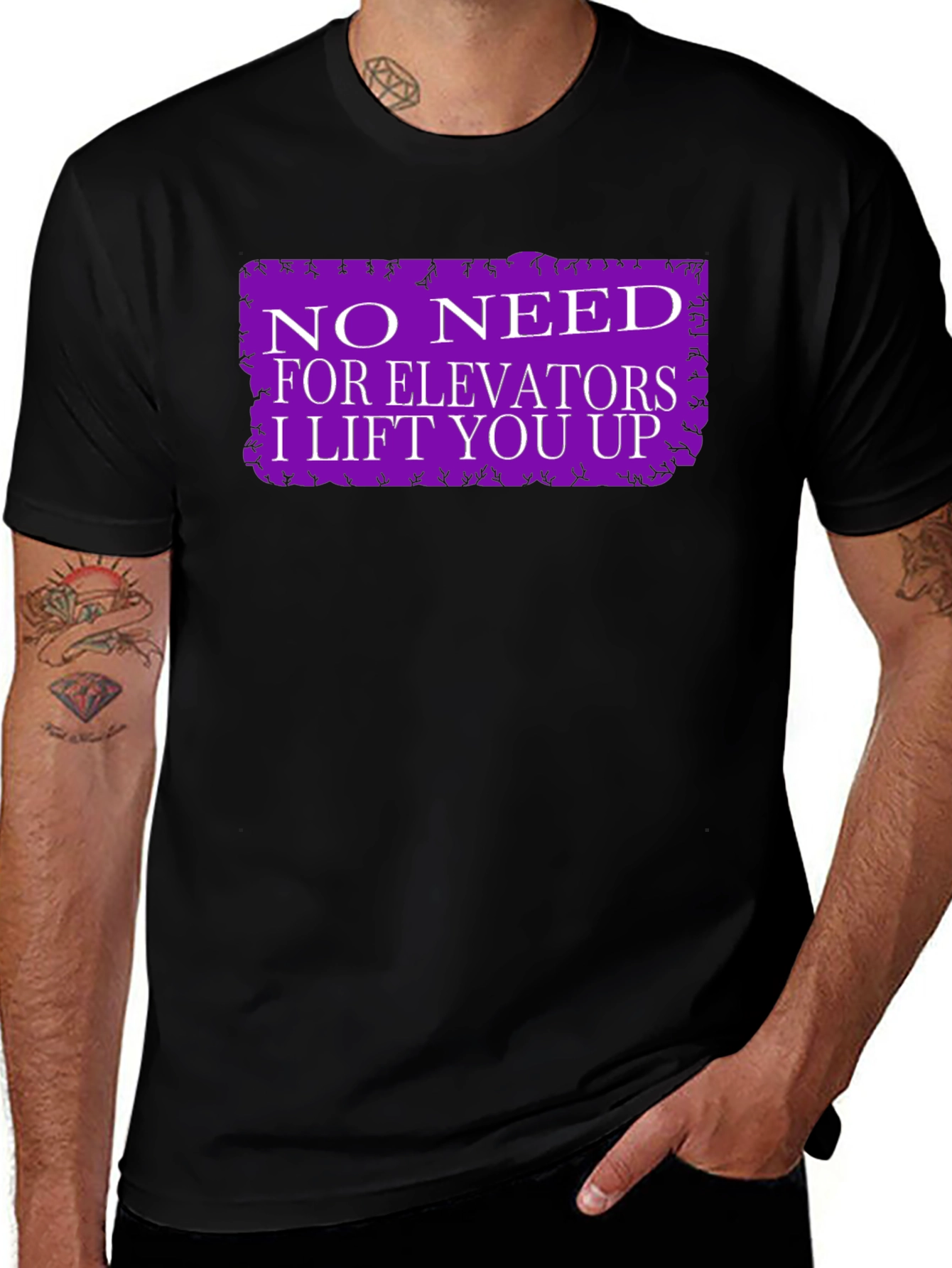 Variant 27 of No Need For Elevators Graphic Tee