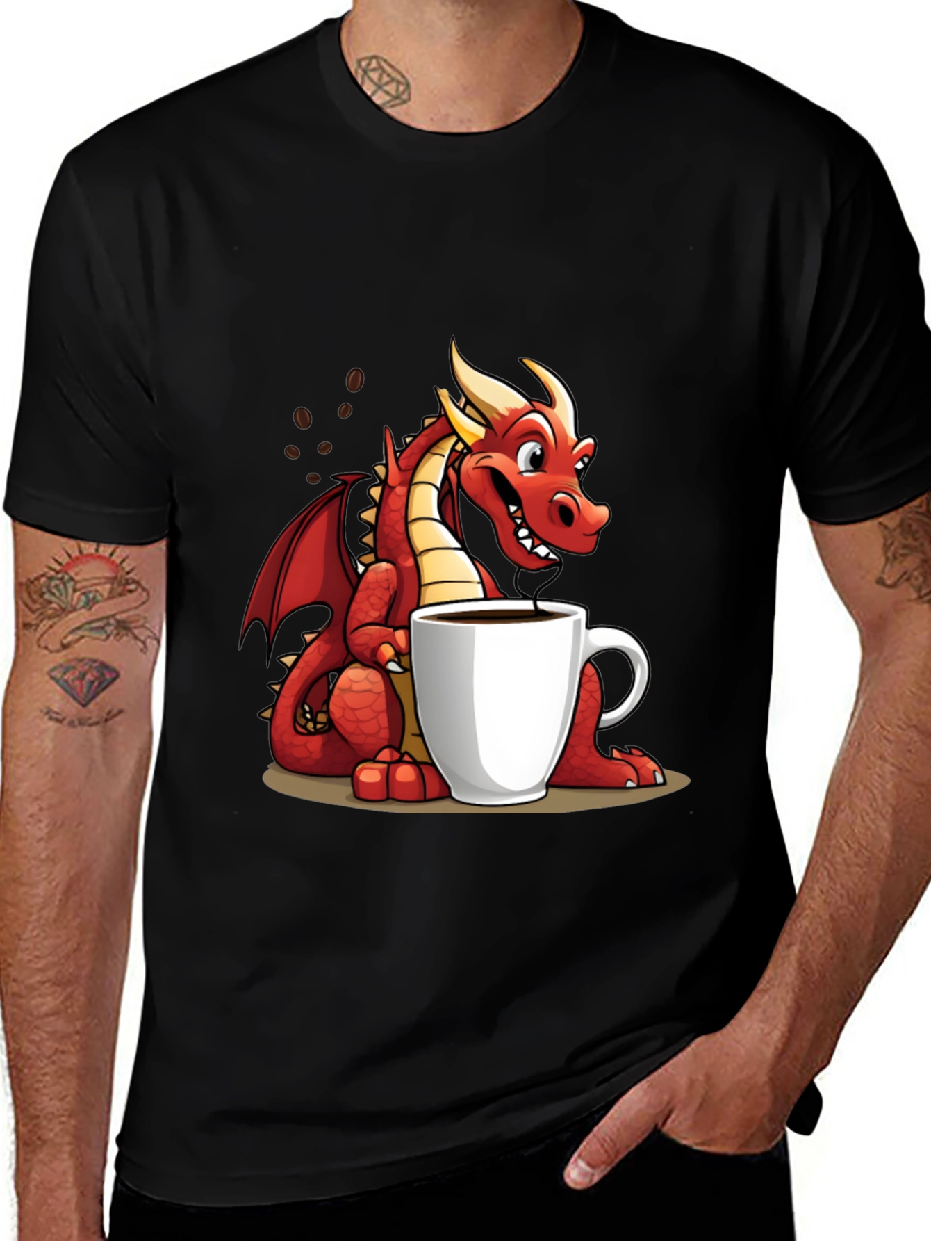 Variant 10 of Dragon Coffee Lover T-Shirt