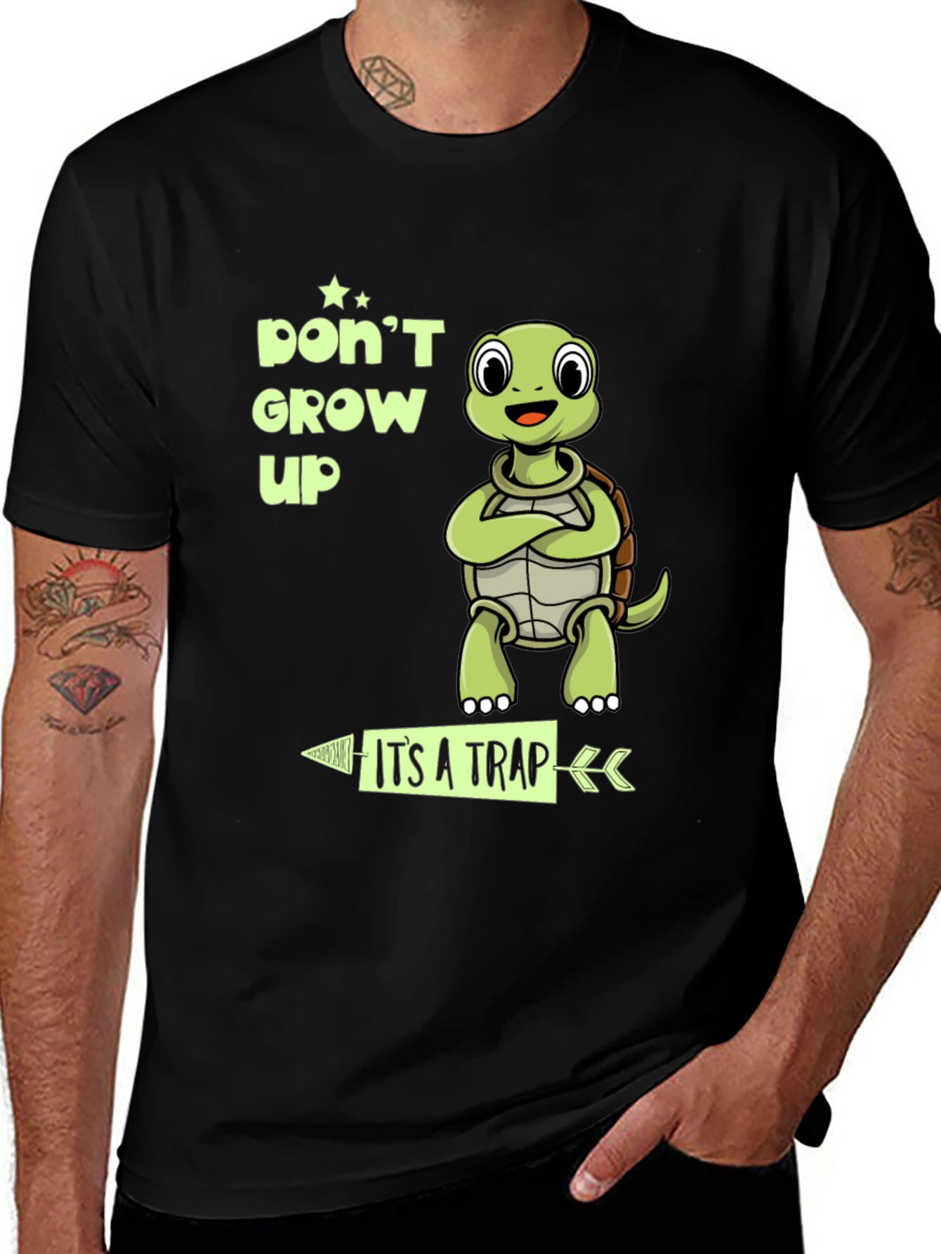 Variant 15 of Don't Grow Up It's A Trap Turtle T-Shirt