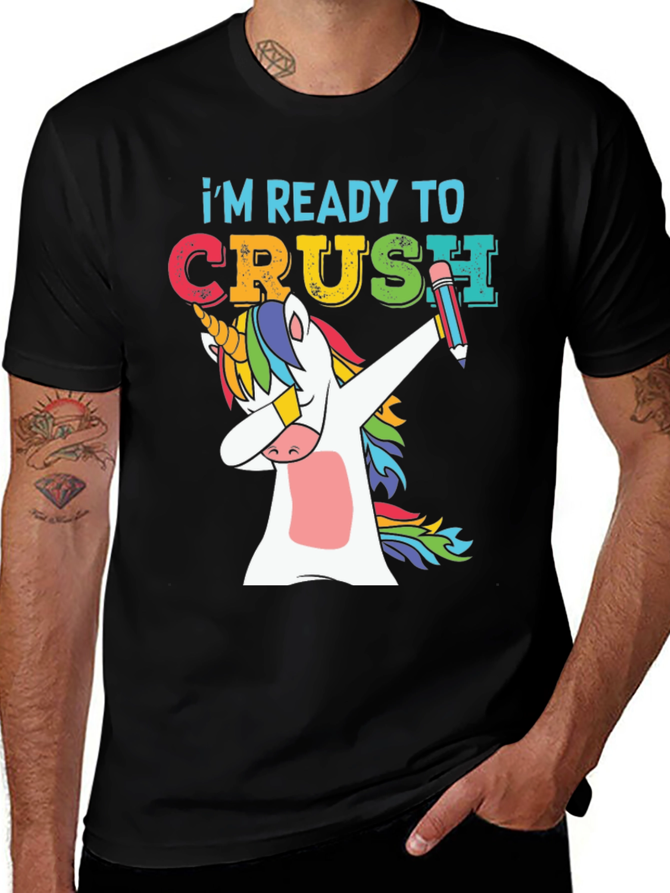 Variant 9 of Ready To Crush Unicorn Back to School T-Shirt