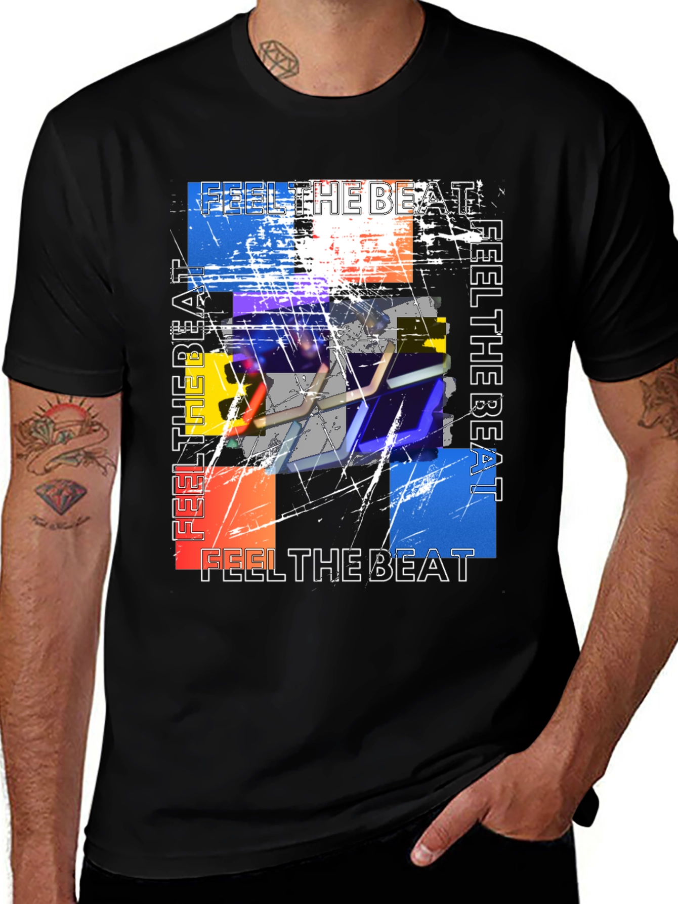Variant 18 of Feel the Beat Graphic Print T-Shirt