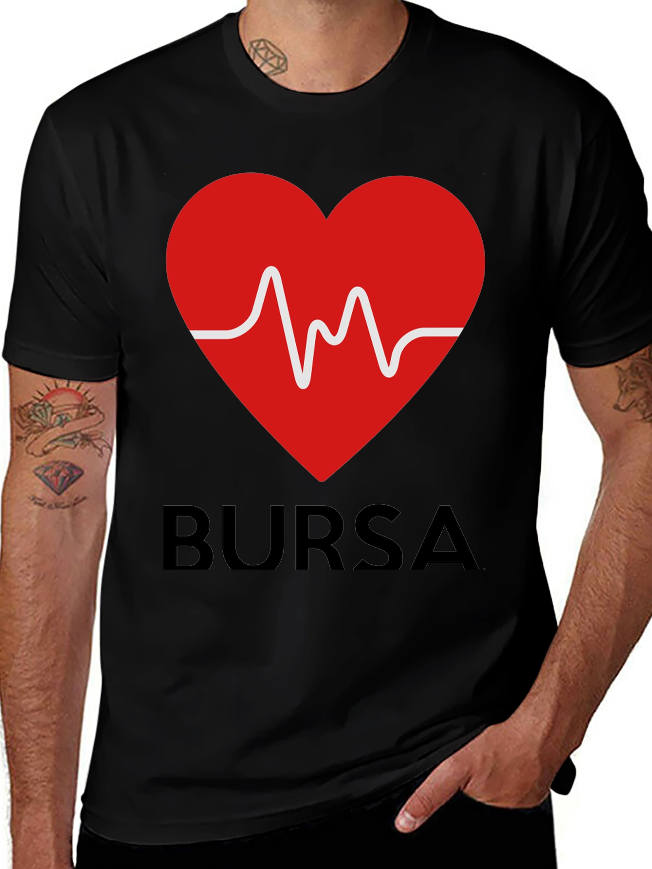 Bursa Heartbeat Graphic T-Shirt