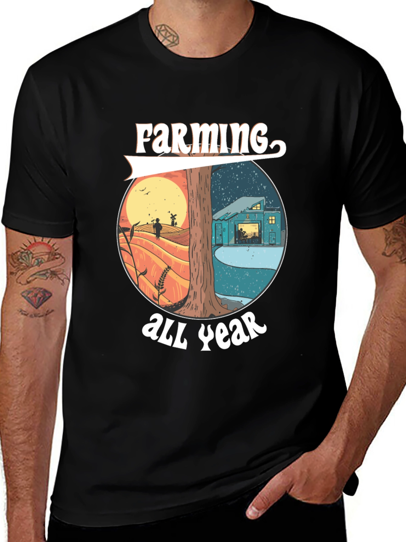 Variant 29 of Farming All Year Tee - Nature Inspired Design