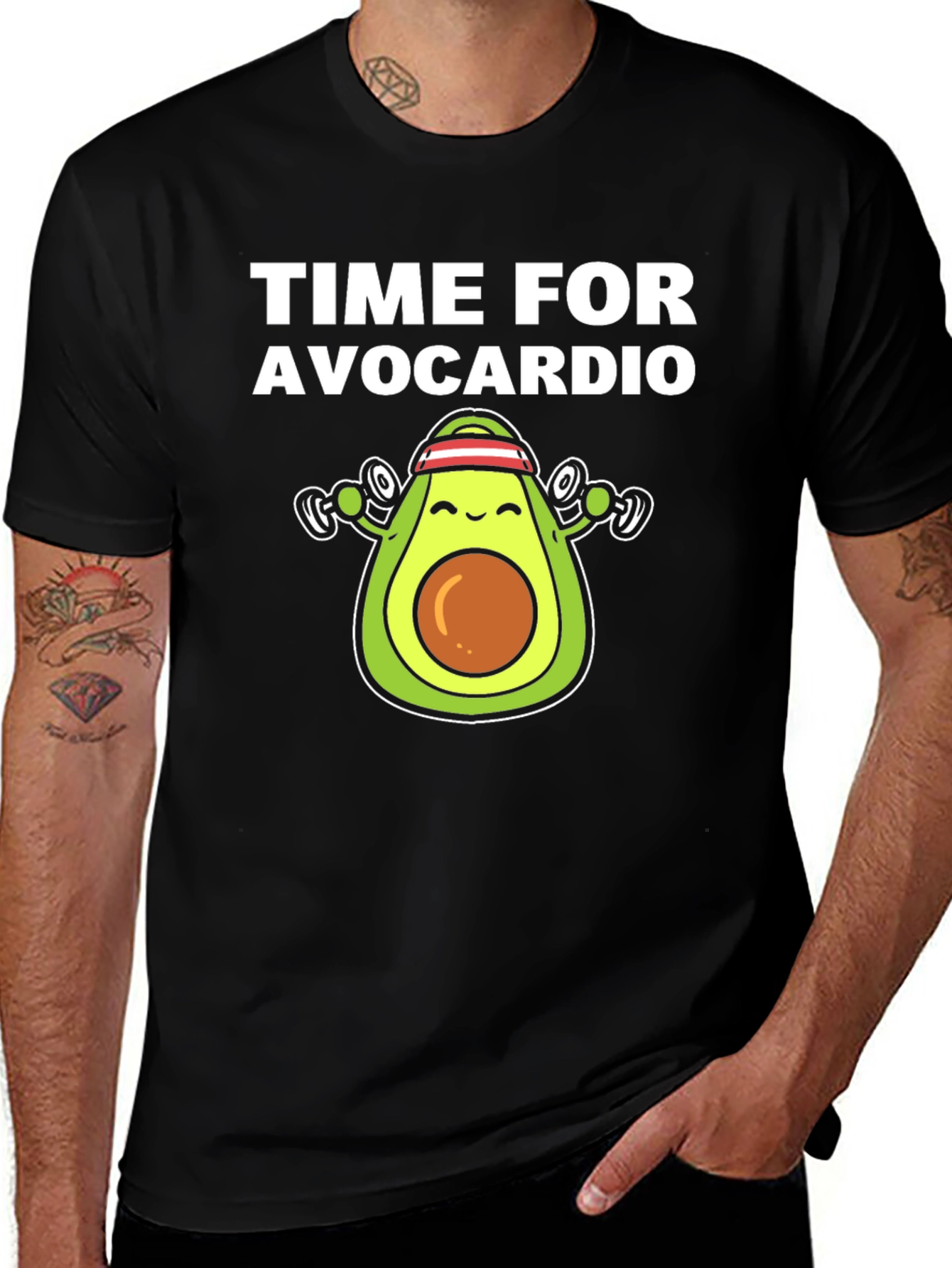 Variant 27 of Time For Avocardio Funny Workout T-Shirt