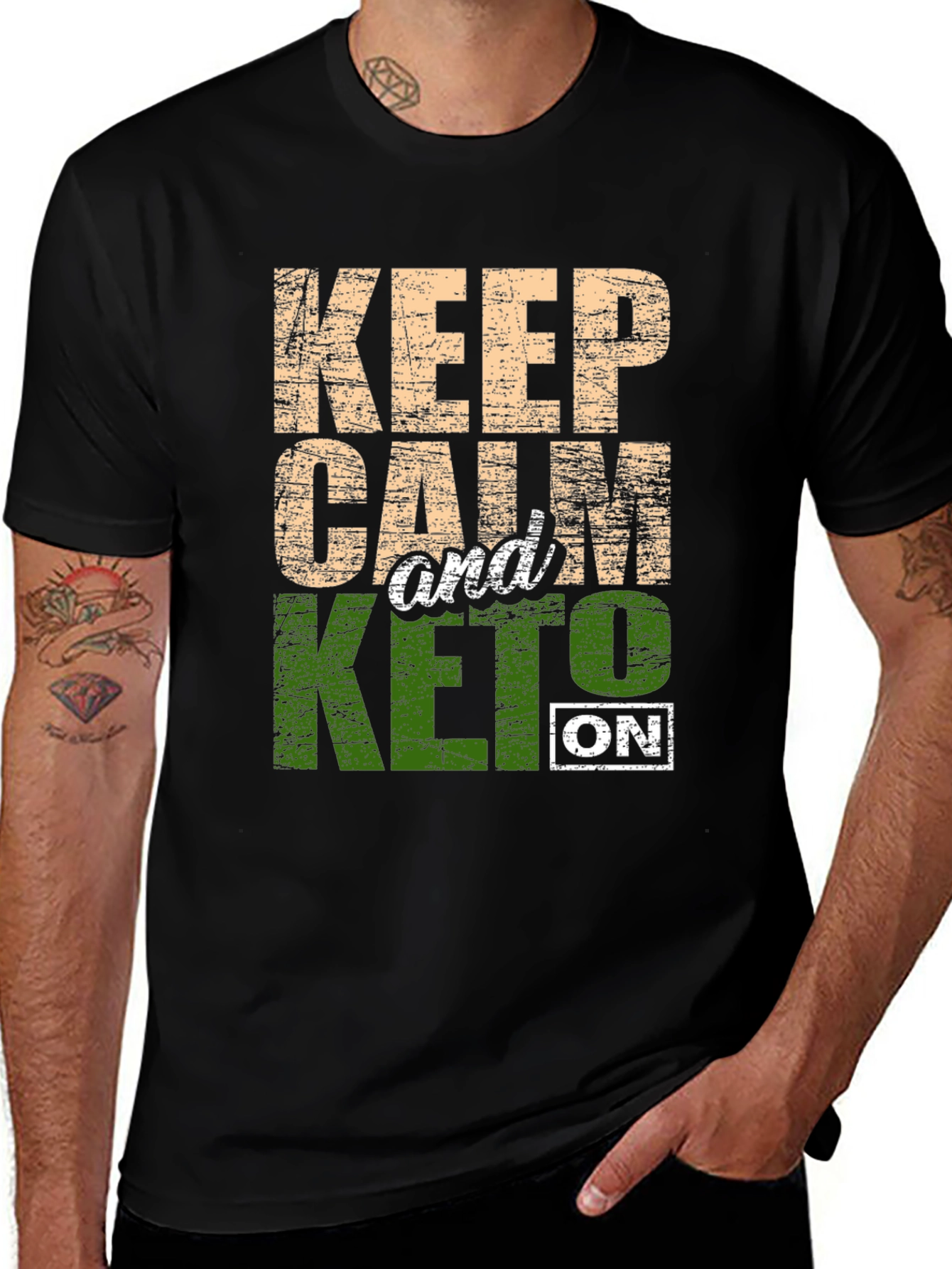 Variant 3 of Keep Calm and Keto On T-Shirt