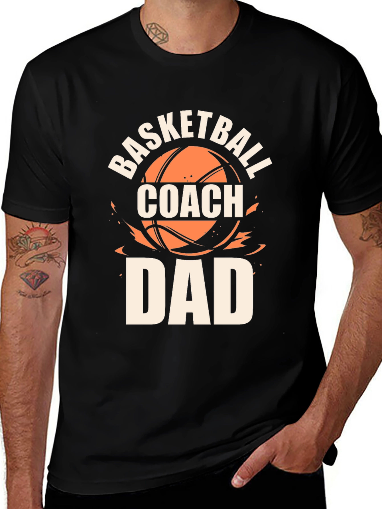 Variant 10 of Basketball Coach Dad T-Shirt