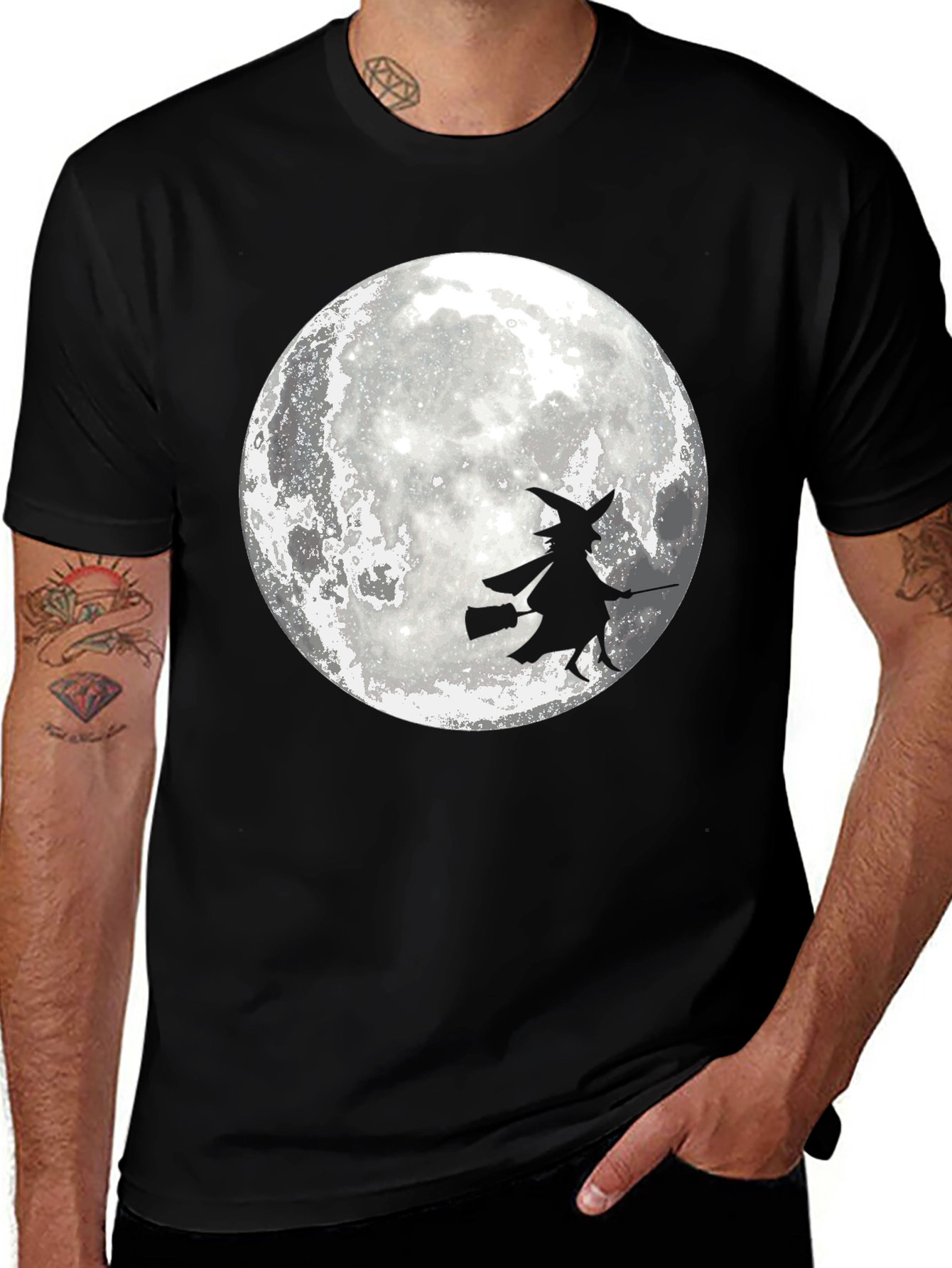 Variant 12 of Witch On Moon Graphic T-Shirt