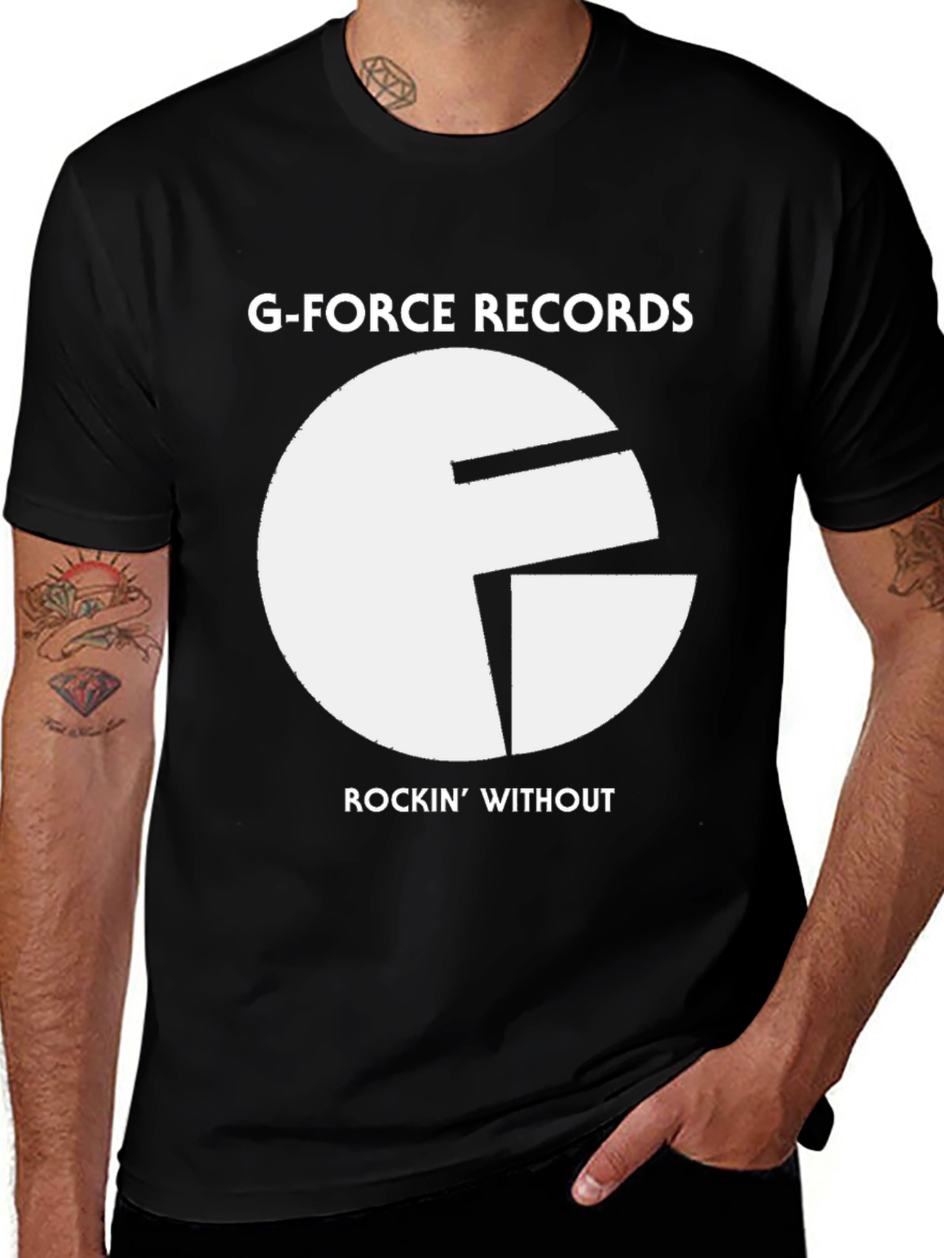 G-Force Records Rockin' Without Black T-Shirt