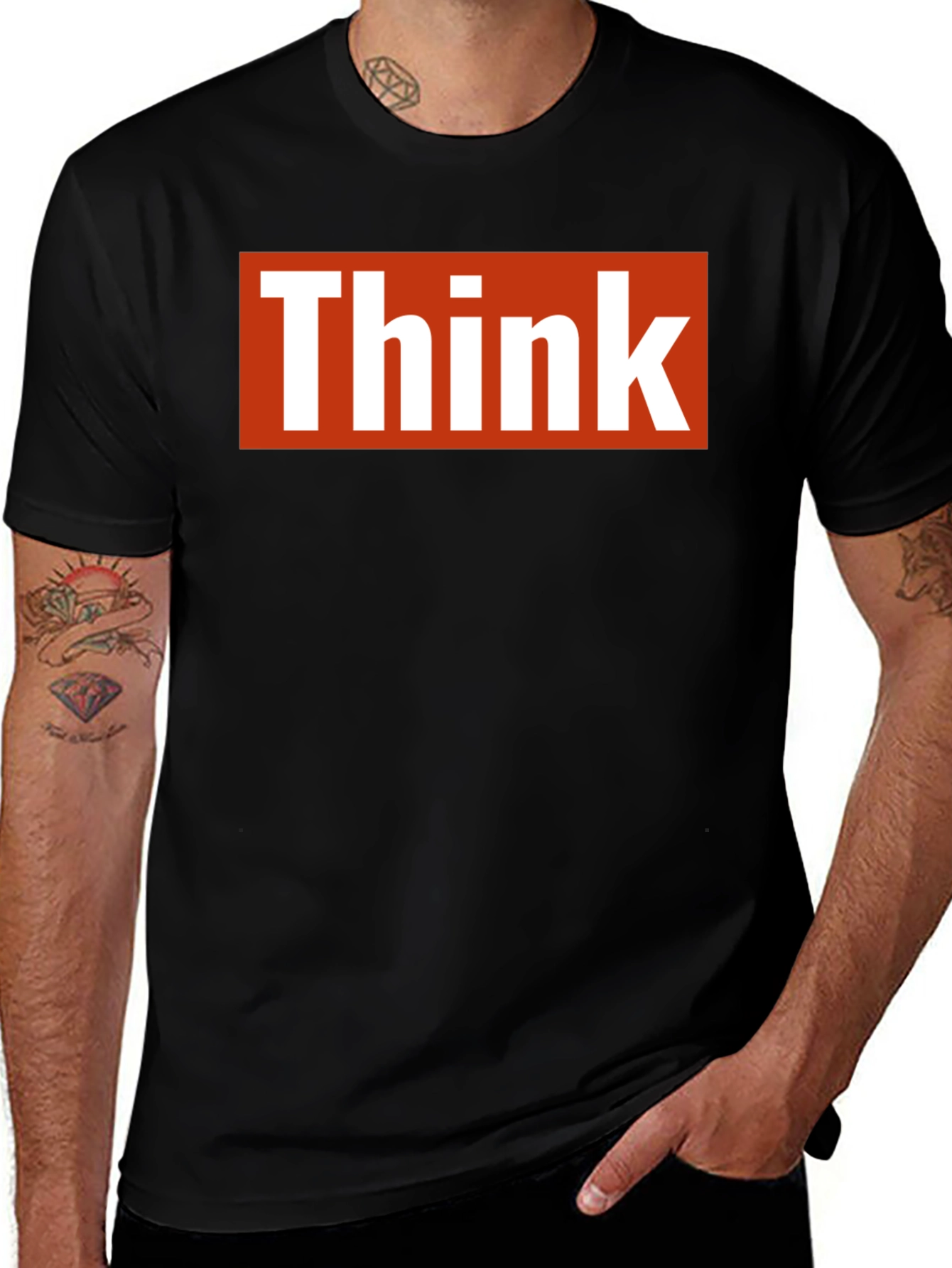 Variant 5 of Think T-Shirt - Bold Graphic Tee