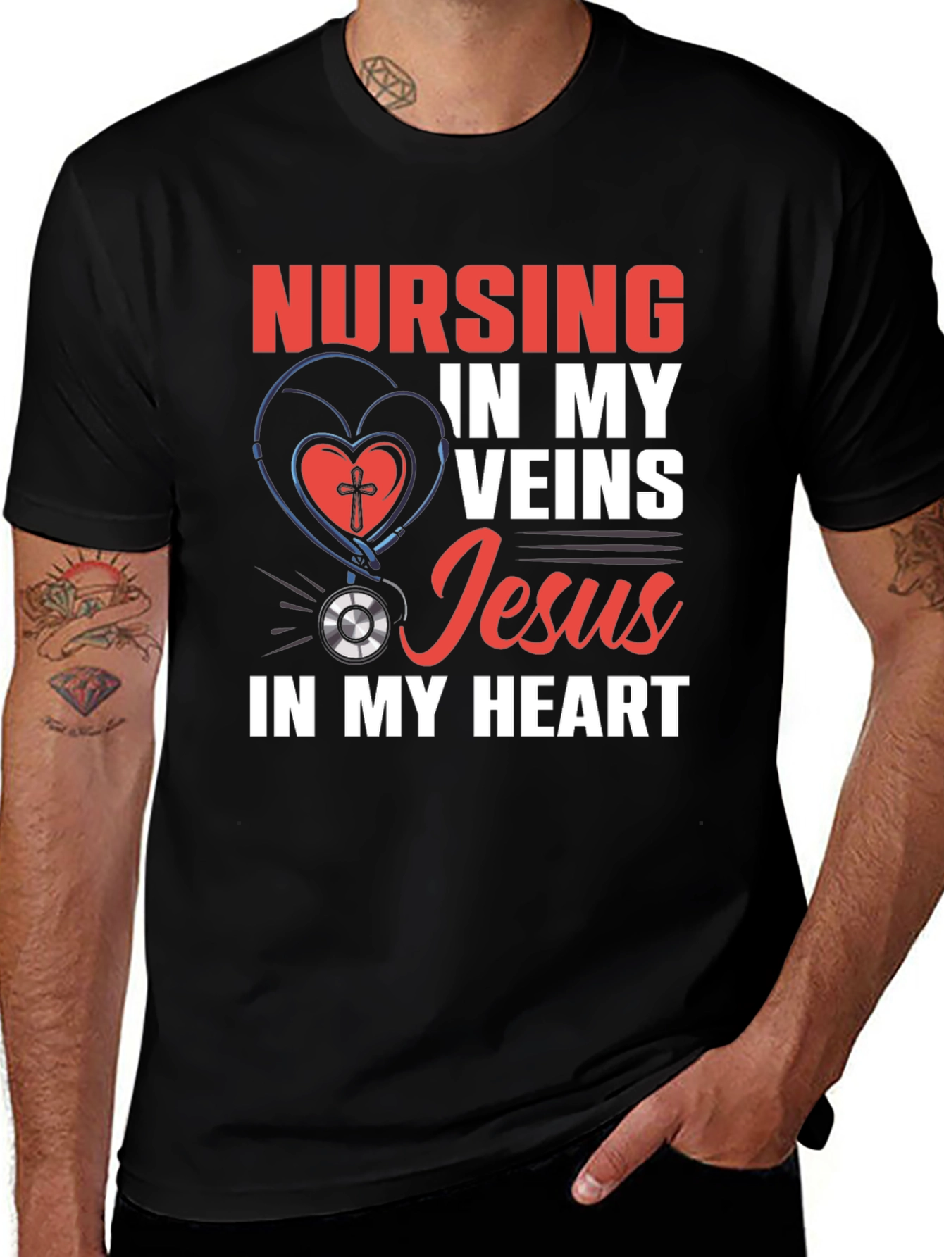Variant 21 of Nursing in My Veins T-Shirt