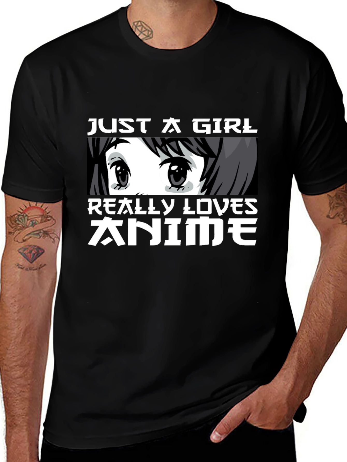 Variant 22 of Anime Lover T-Shirt: Just a Girl Who Loves Anime