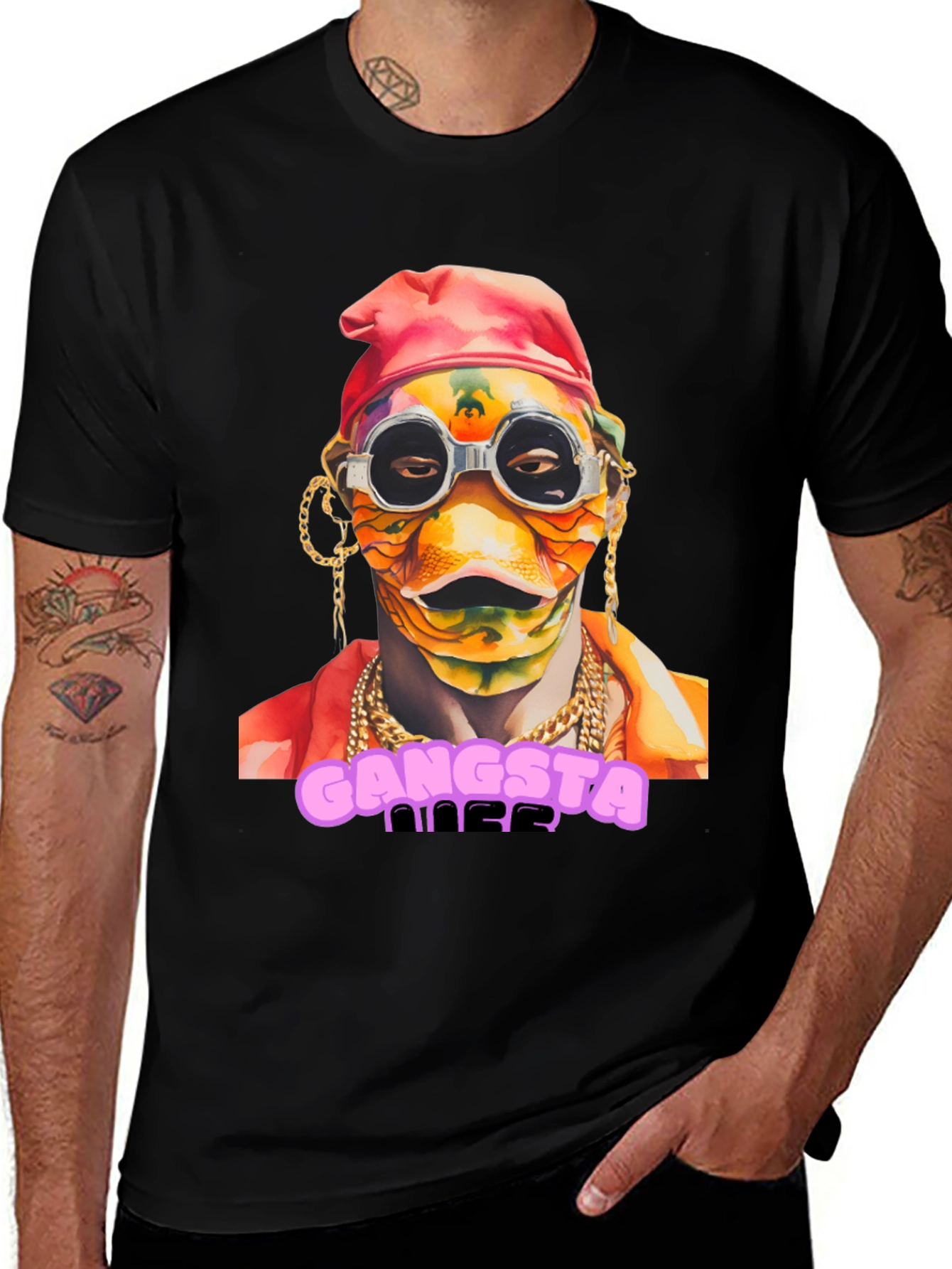 Variant 19 of Gangsta Nilla T-Shirt, Funky Design