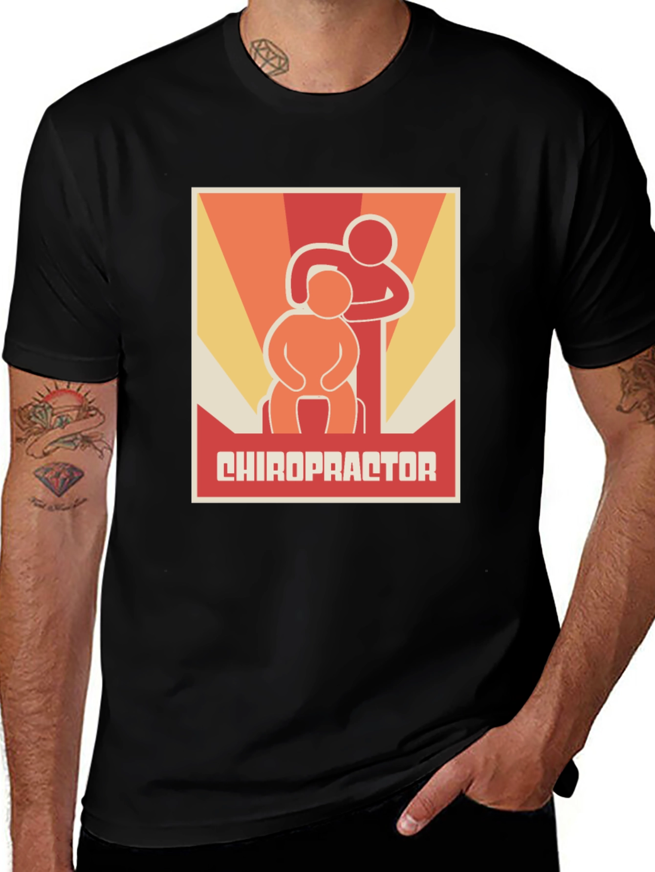 Variant 2 of Chiropractor Graphic Tee - Funny Doctor Gift T-Shirt