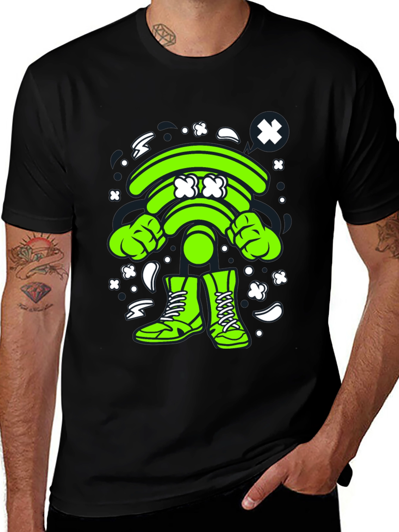 Variant 27 of Funny WiFi Cartoon T-Shirt