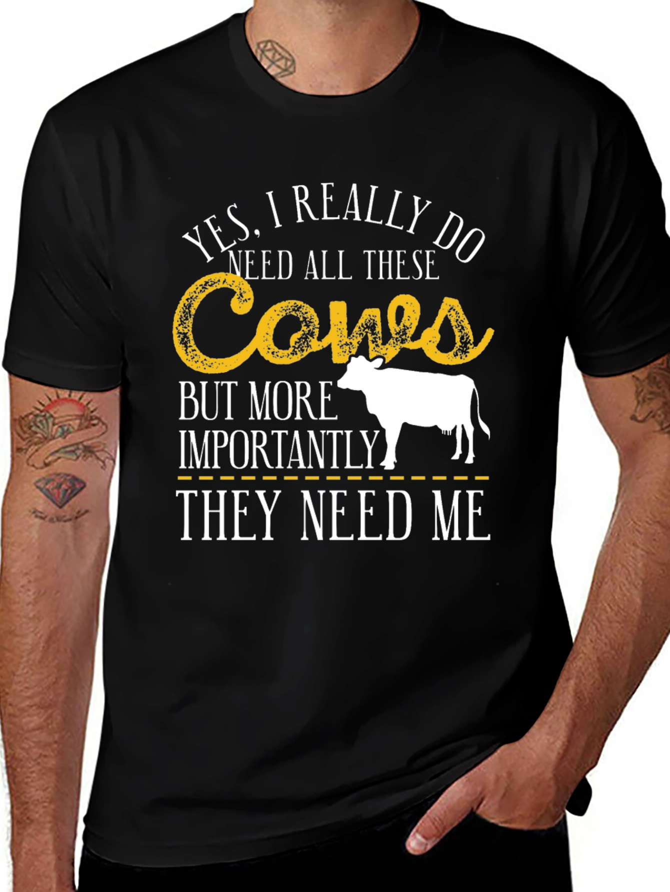 Variant 14 of Cows Graphic T-Shirt, Farm Animal Tee