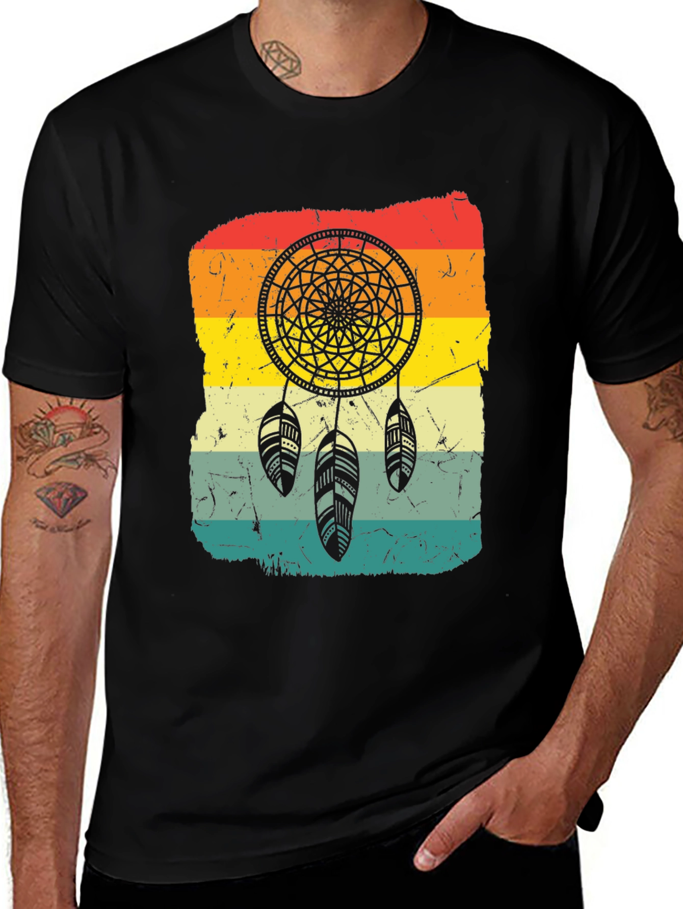 Variant 22 of Dreamcatcher Graphic Tee - Retro Style