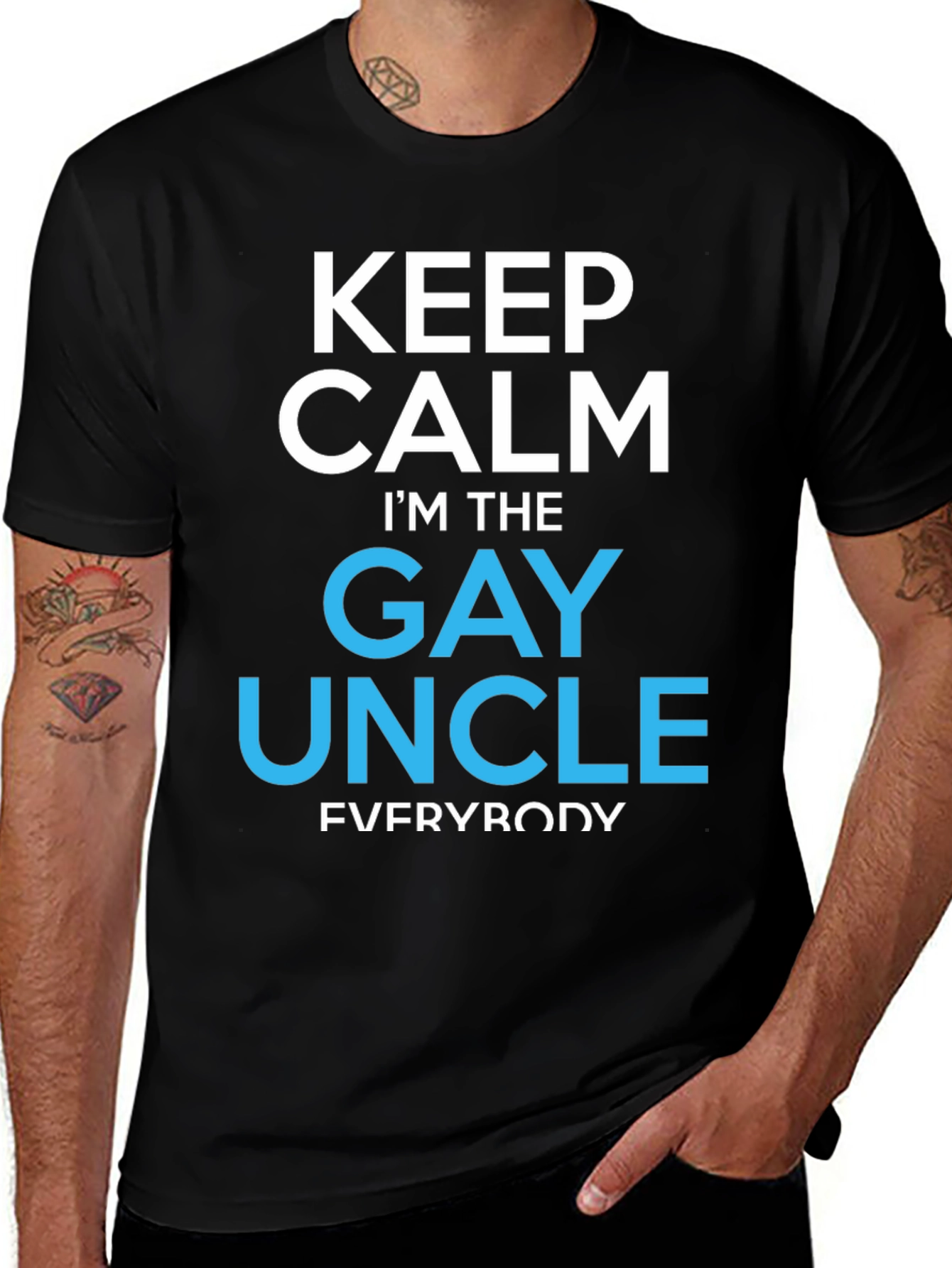 Variant 18 of Keep Calm I'm the Gay Uncle T-Shirt
