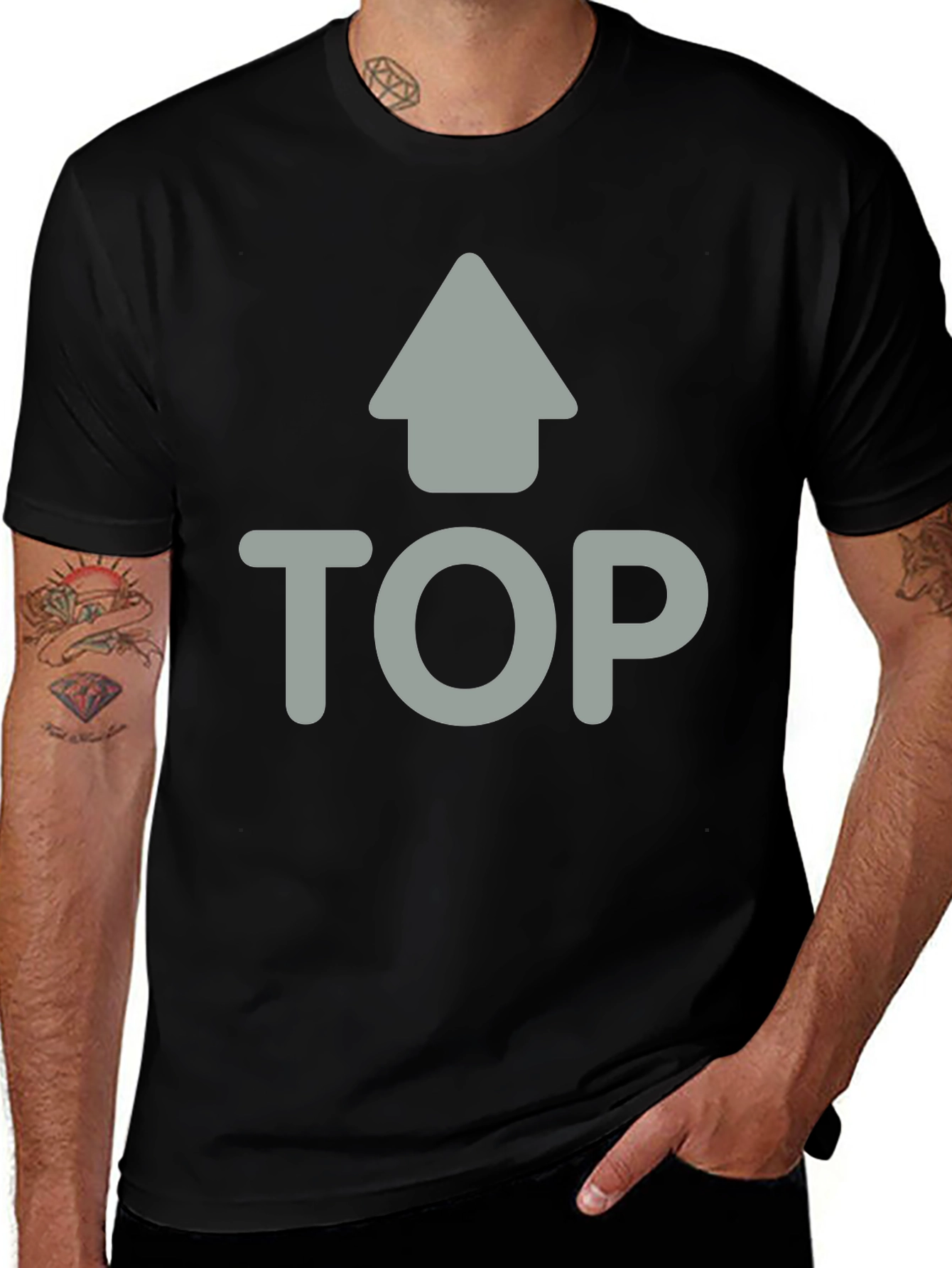 Variant 14 of Black T-Shirt - Top Design