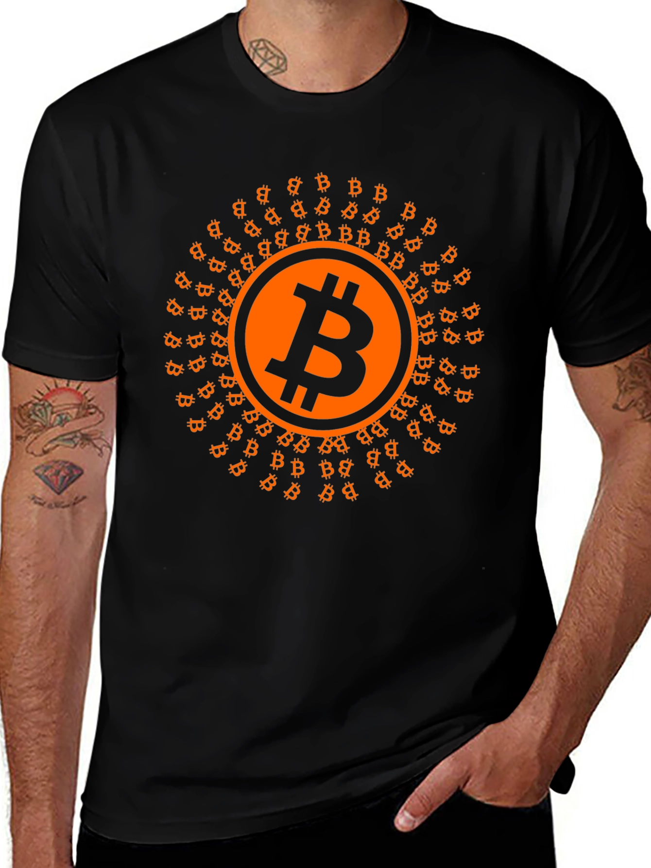 Bitcoin Crypto Black T-Shirt