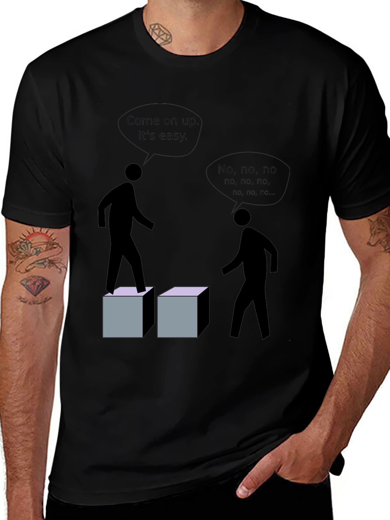Variant 9 of Motivational T-Shirt: Overcoming Obstacles