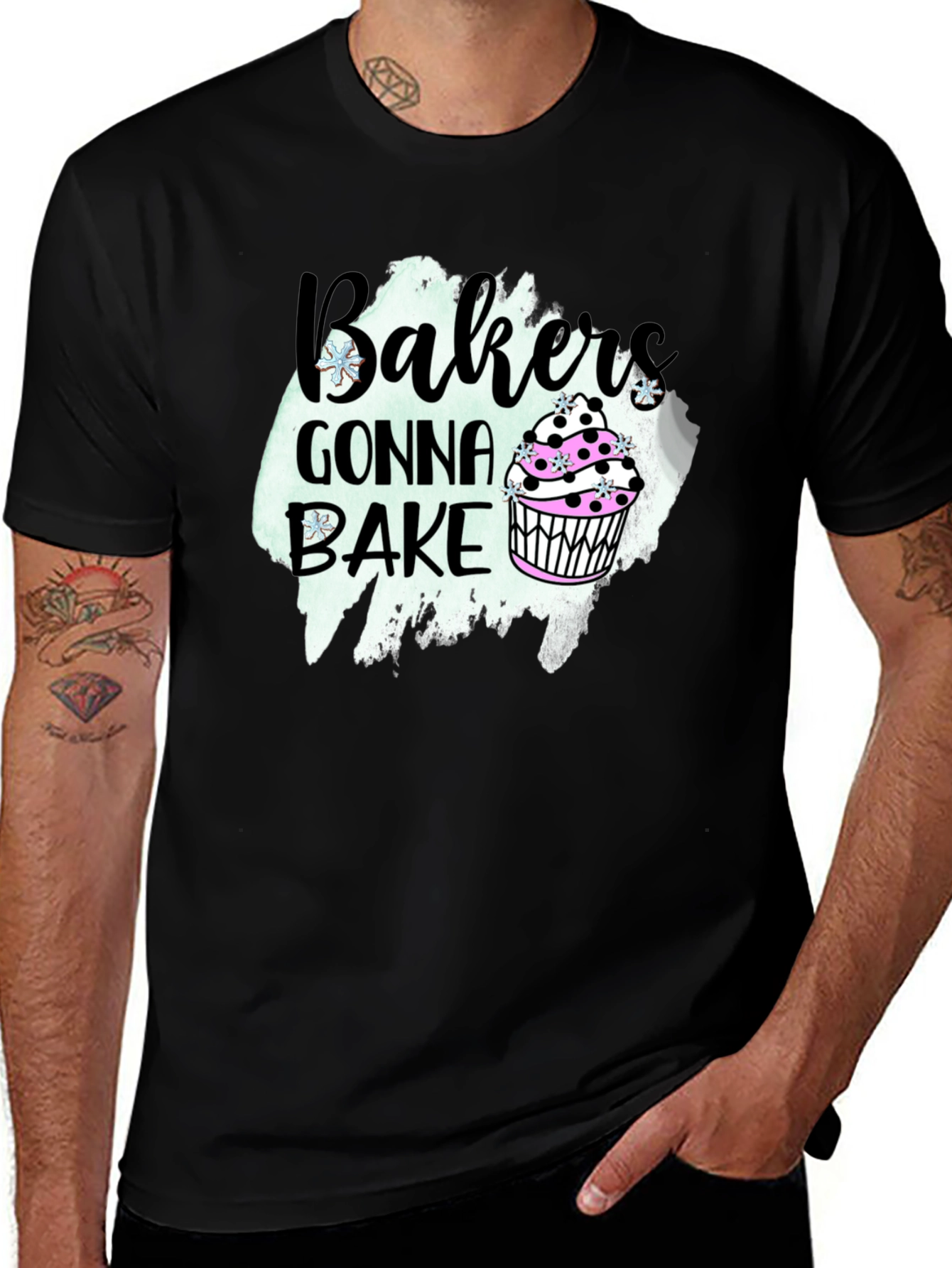 Variant 30 of Bakers Gonna Bake T-Shirt Cupcake Tee