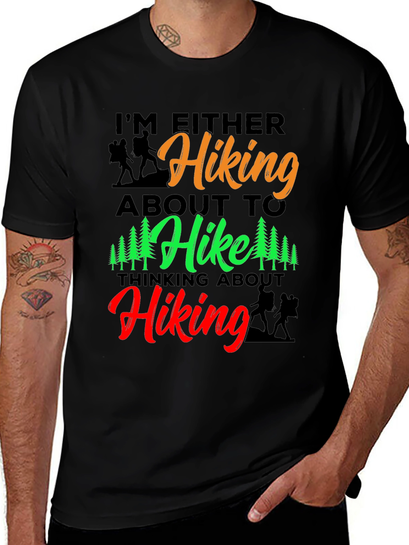 Variant 21 of Hiking Enthusiast Graphic Tee